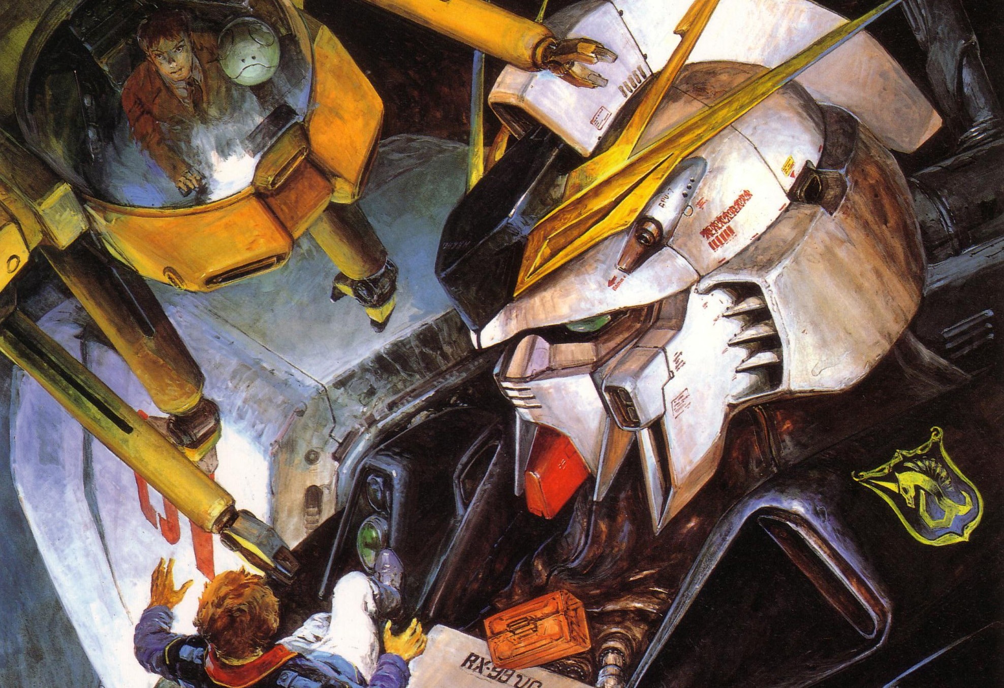 RX-93 Nu Gundam pilot and boy HD Wallpaper