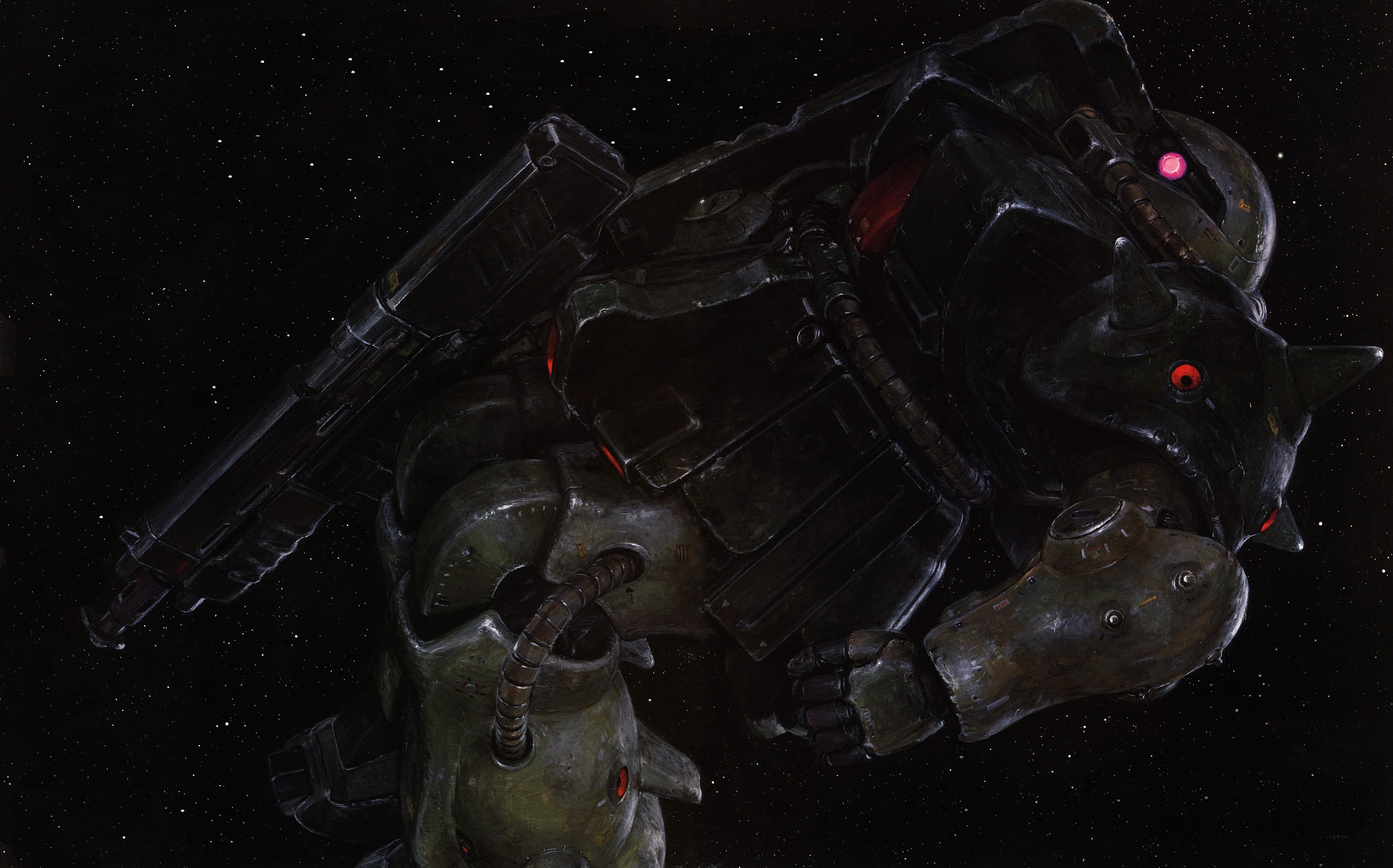 Mobile Suit Gundam mecha in outer space HD Wallpaper