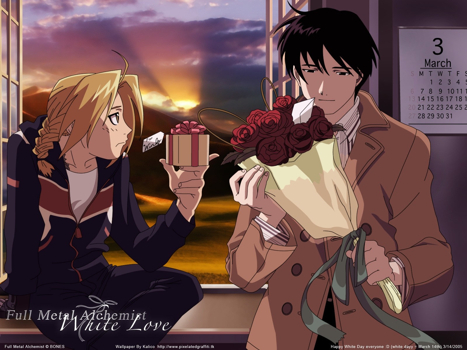 Edward Elric and Roy Mustang from Full Metal Alchemist HD Wallpaper