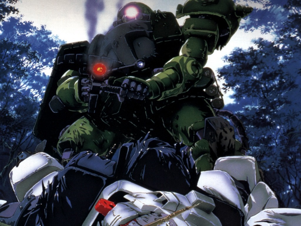 Green Mobile Suit Gundam The 08th MS Team mecha HD Wallpaper