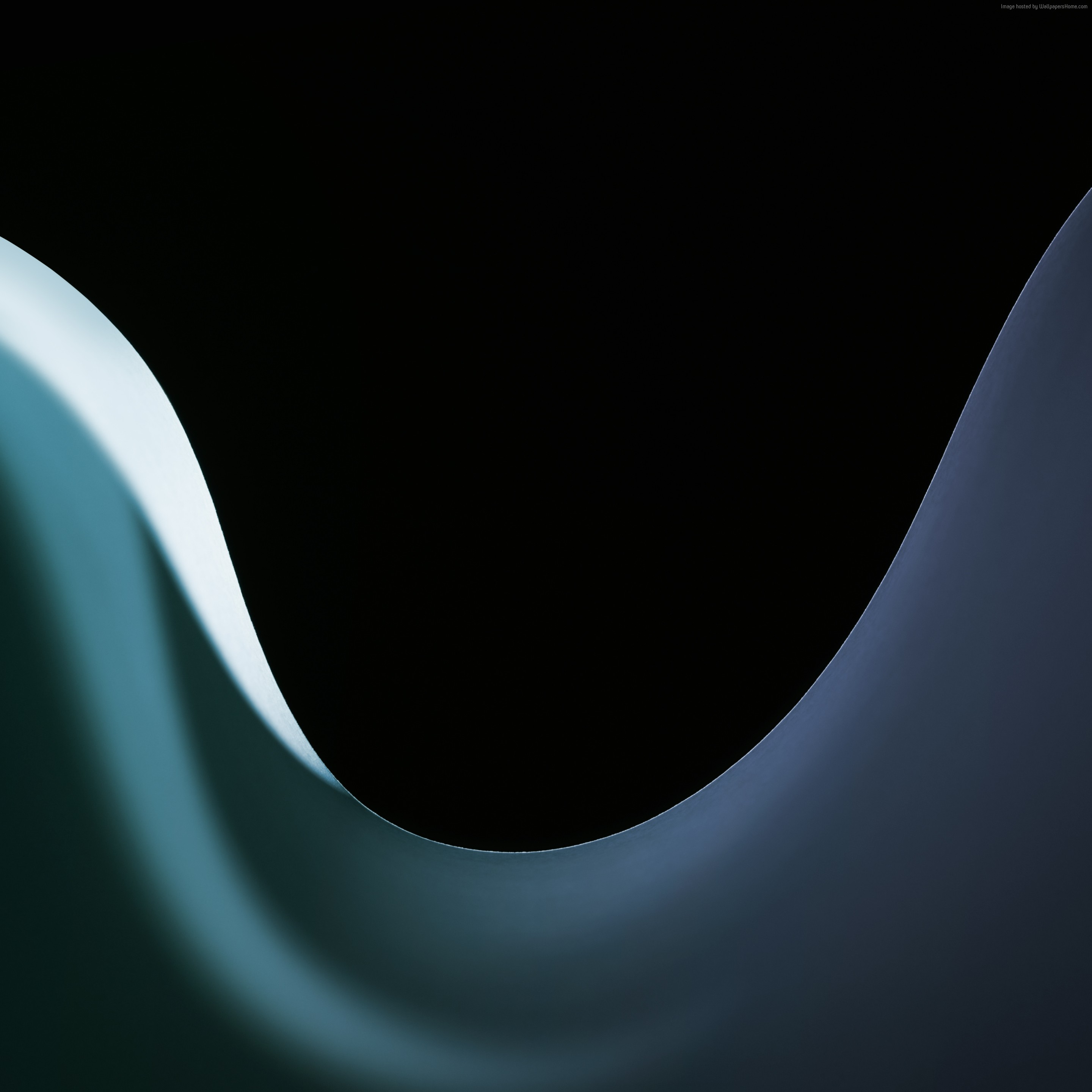 Abstract blue and black curves HD Wallpaper
