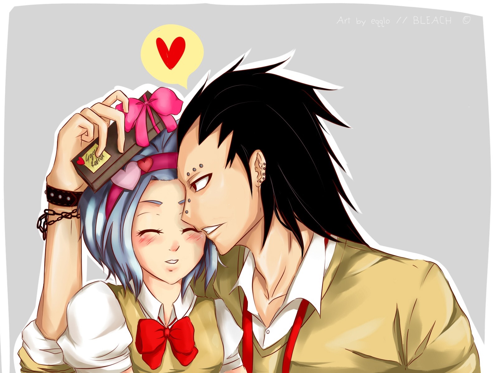 Juvia and Gray from Fairy Tail HD Wallpaper