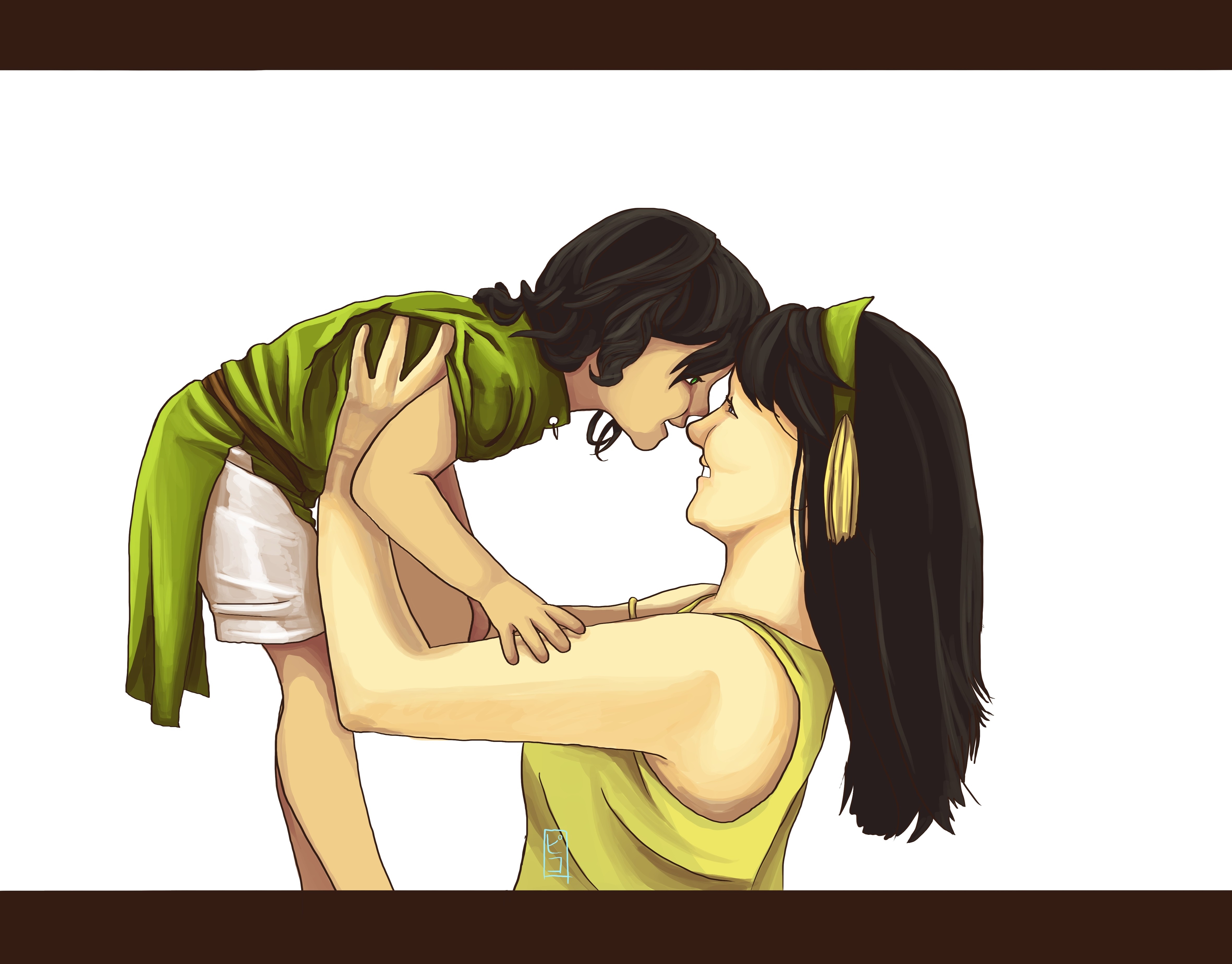 Mother and child from Avatar The Last Airbender HD Wallpaper