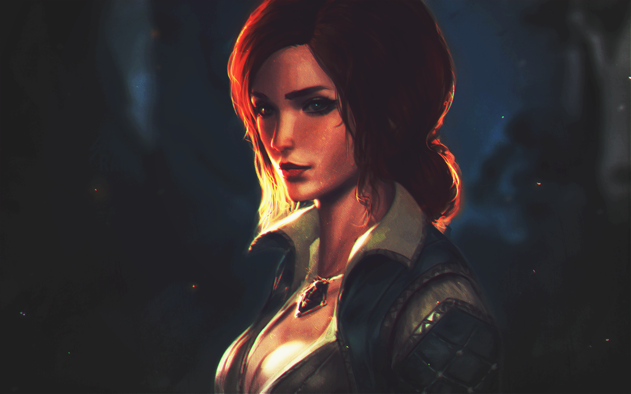 Triss Merigold from The Witcher 3 Wild Hunt fan art HD Wallpaper
