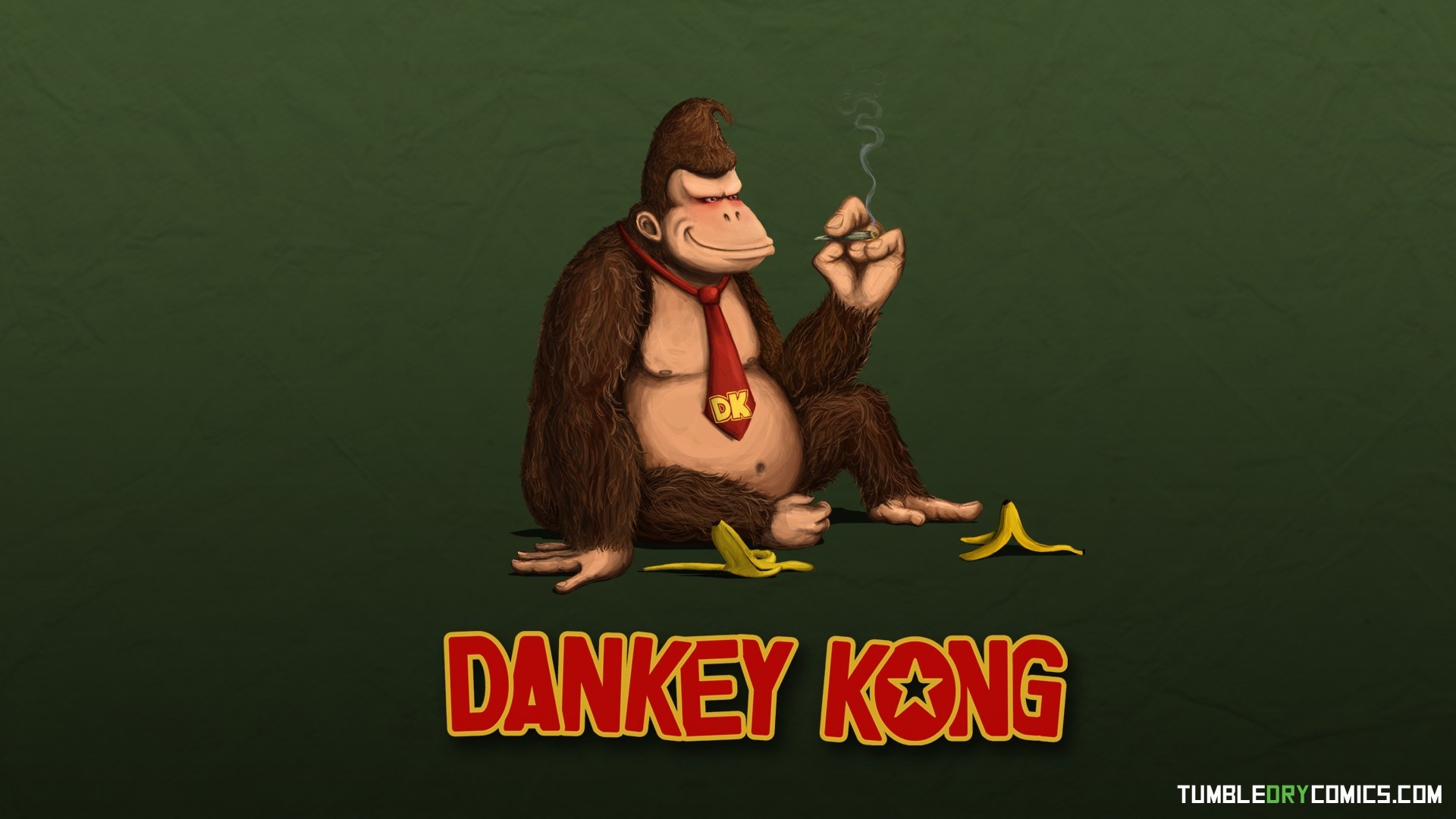 Dankey Kong smoking cannabis HD Wallpaper