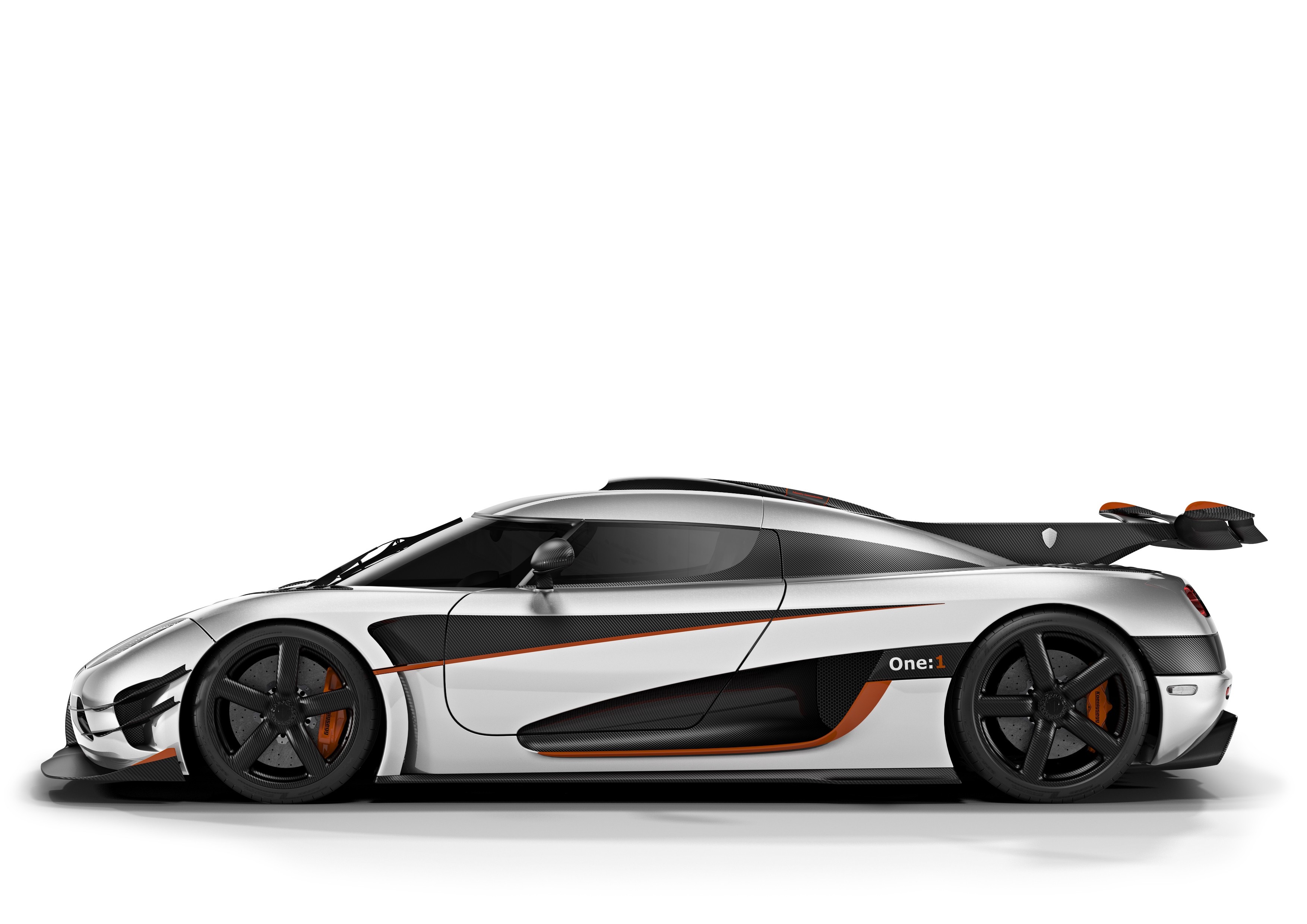 Koenigsegg One:1 sports car side view HD Wallpaper