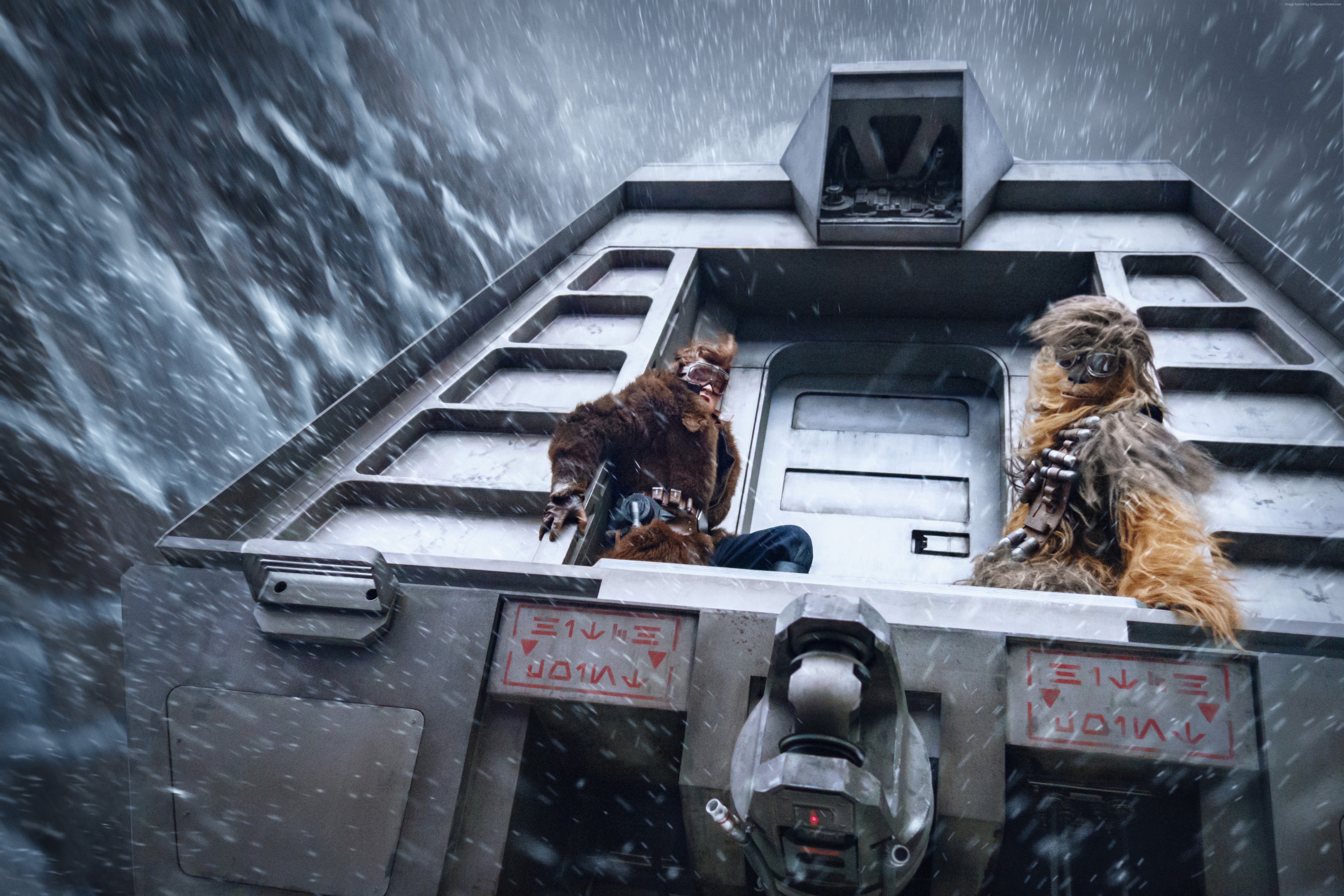 Chewbacca from Solo: A Star Wars Story in snow HD Wallpaper