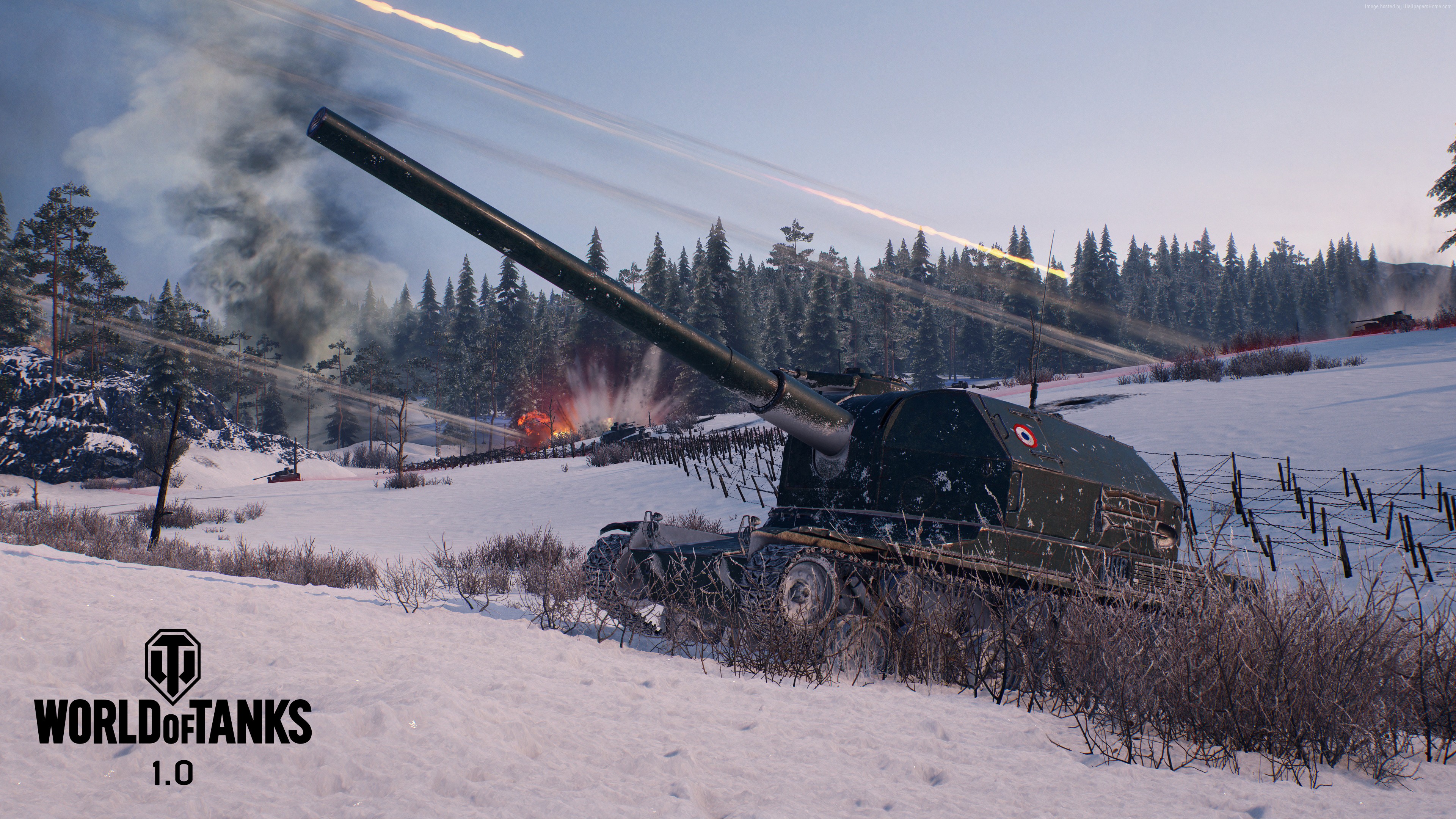 World of Tanks 1.0: Bat-Chat on Mannerheim Line 4K HD Wallpaper