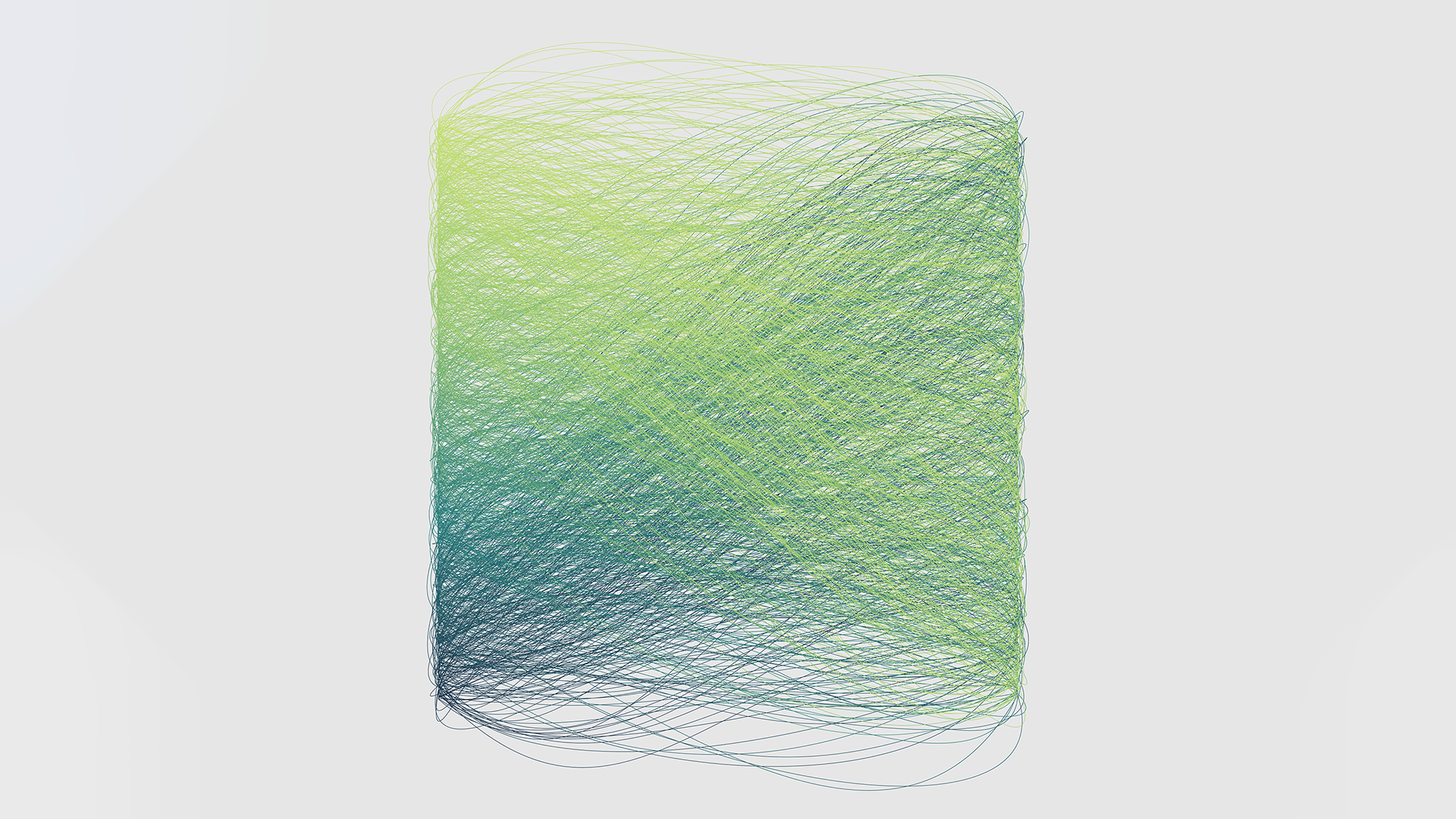 Abstract rectangle of green and blue lines HD Wallpaper