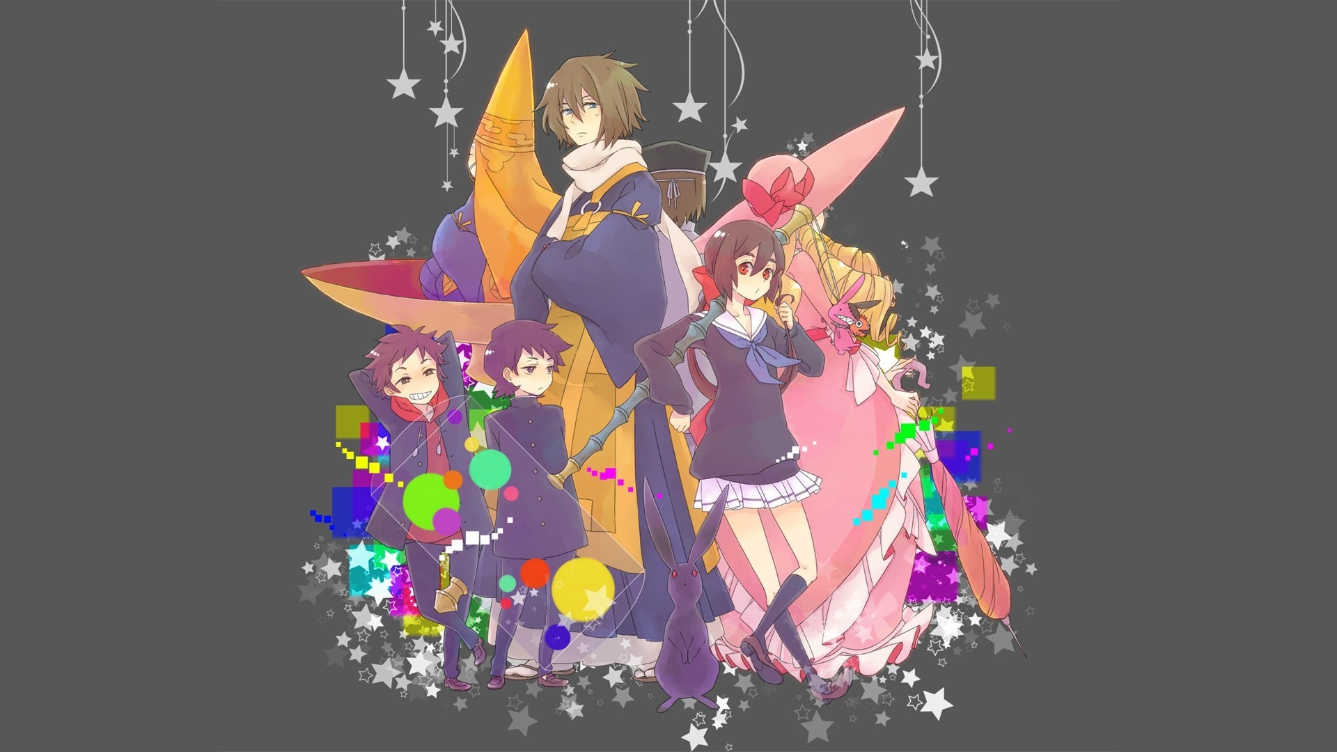 Kyousou Giga characters illustration HD Wallpaper