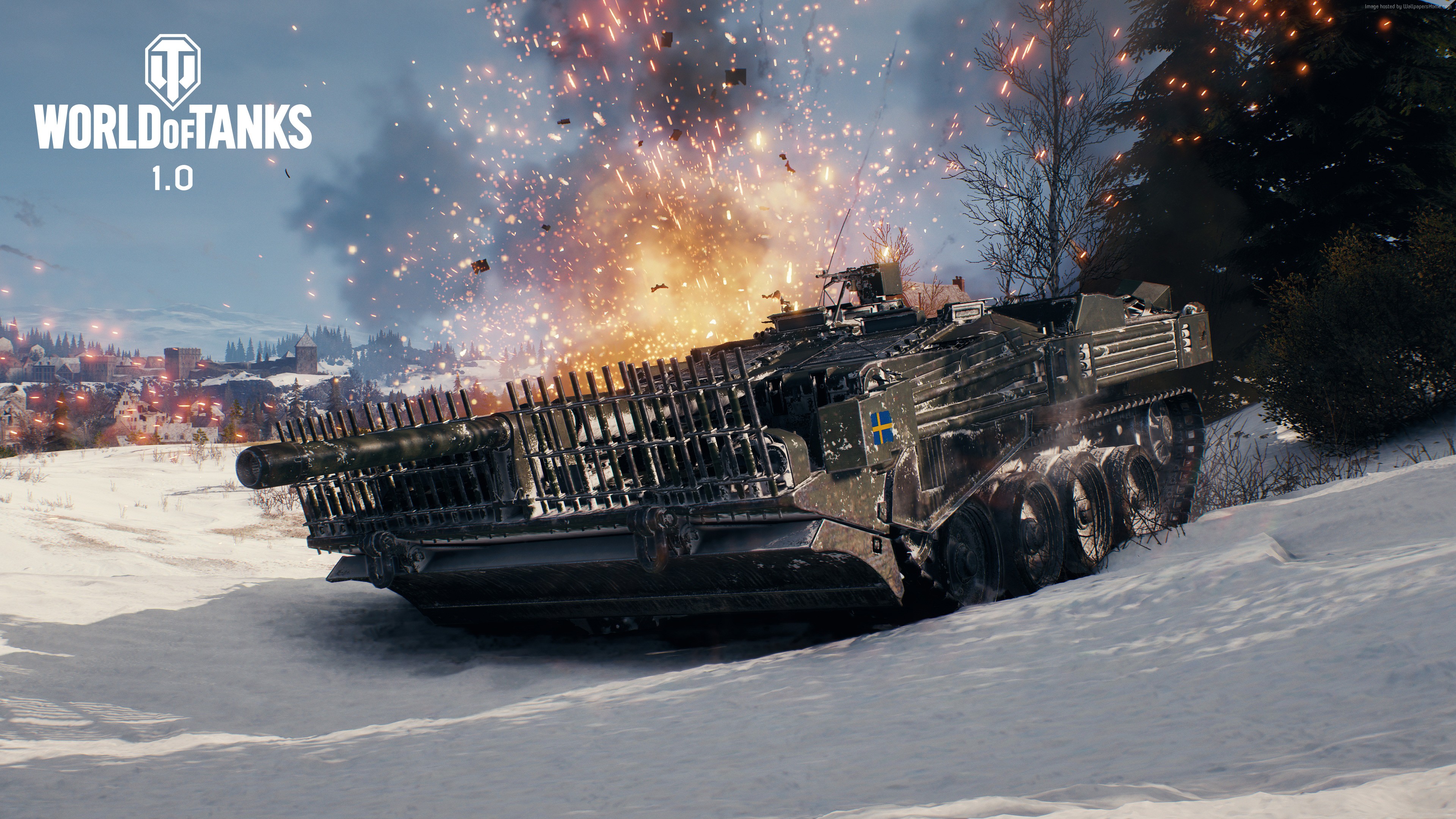 World of Tanks 1.0 STRV 103 B 4K HD Wallpaper