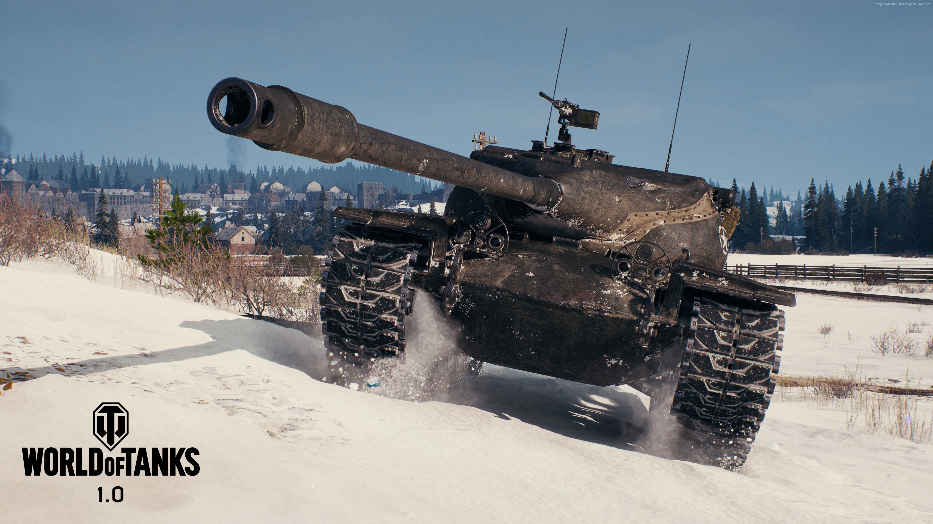 World of Tanks 1.0 T57 on Erlenberg map HD Wallpaper