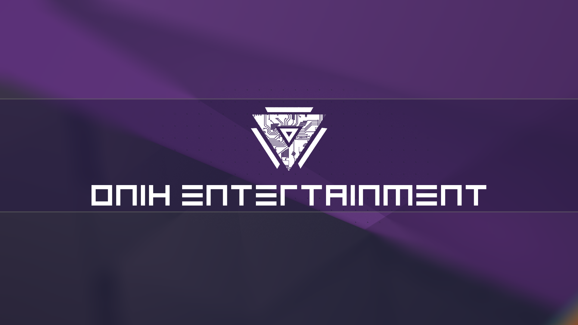 Onih Entertainment logo with circuit triangle HD Wallpaper