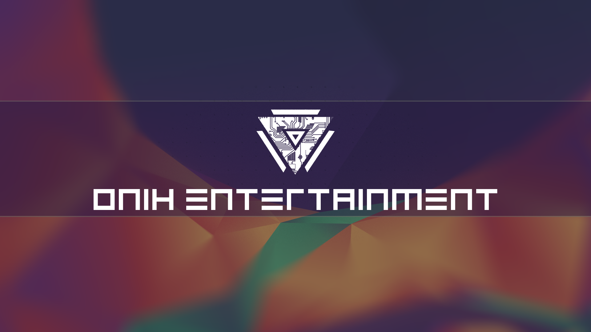 Onih Entertainment logo with abstract background HD Wallpaper