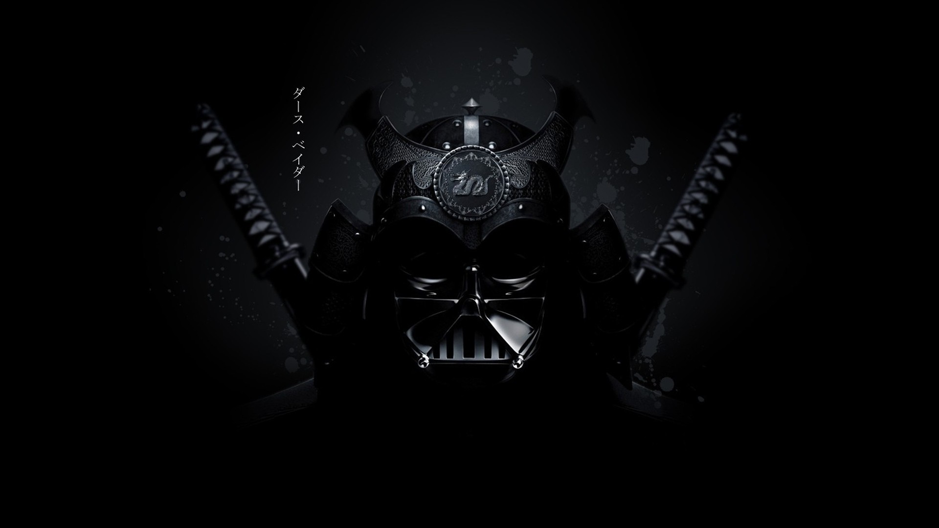 Darth Vader Samurai Illustration HD Wallpaper