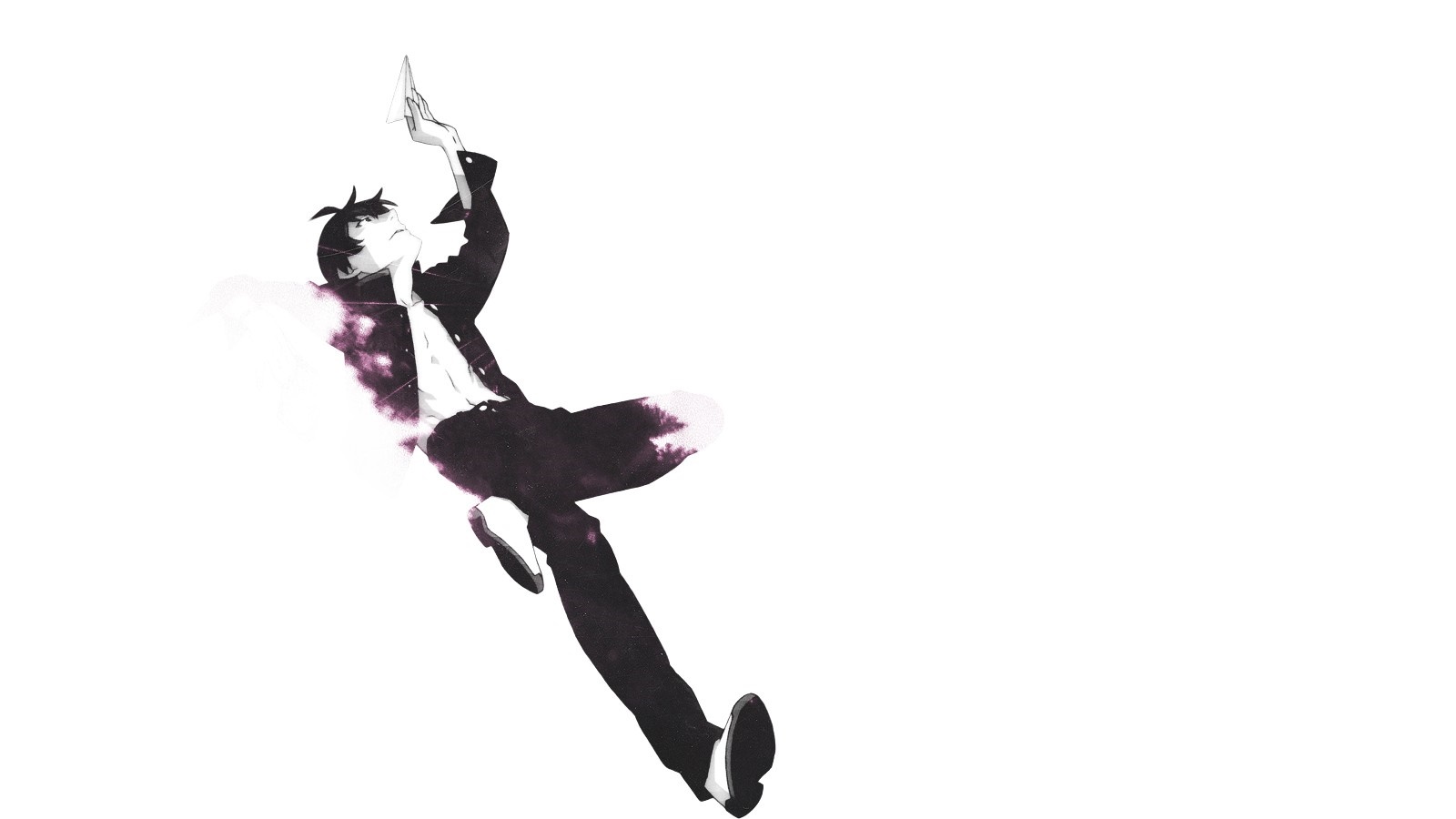 Araragi Koyomi from Monogatari Series jumping HD Wallpaper