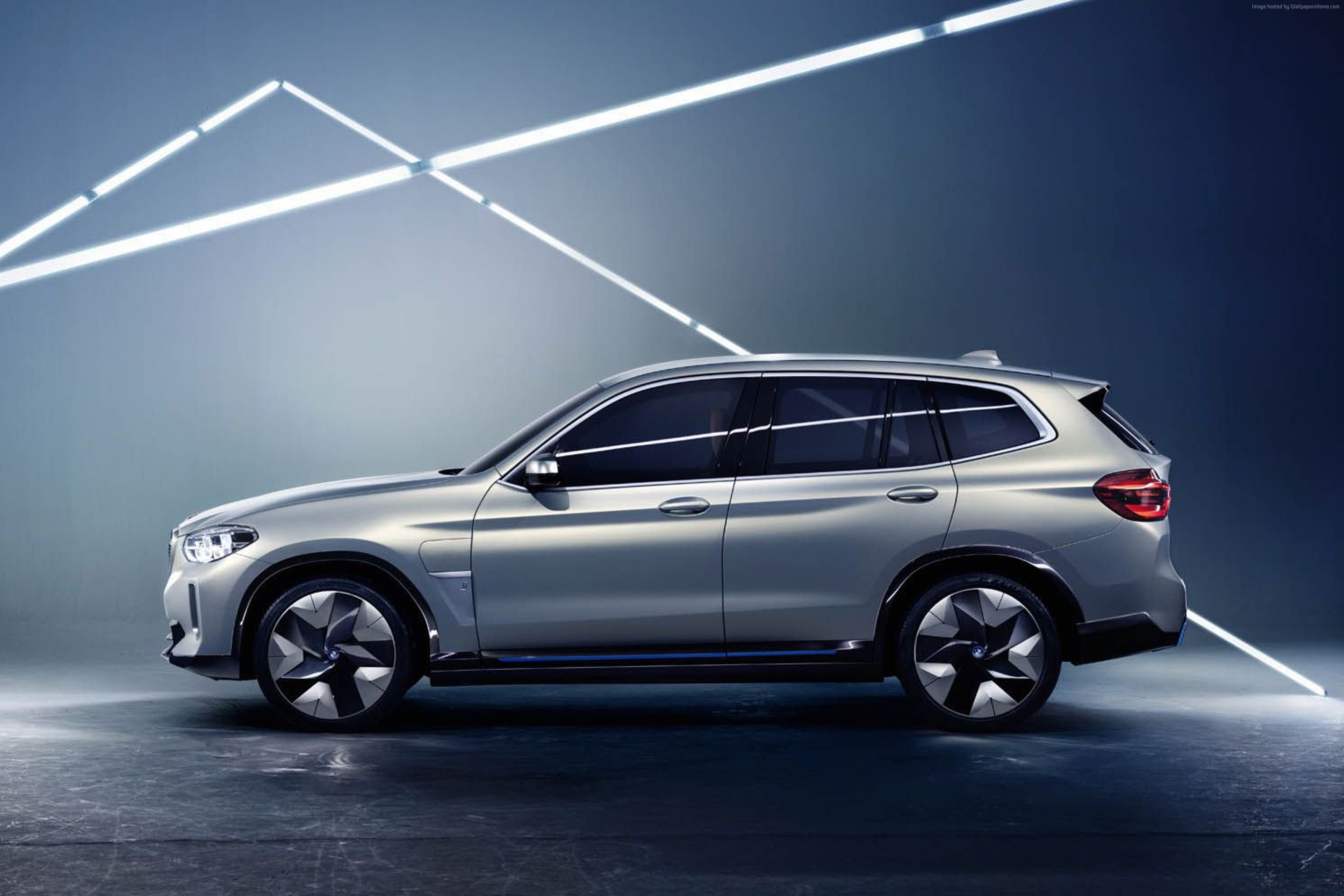 BMW iX3 electric car in 4K HD Wallpaper