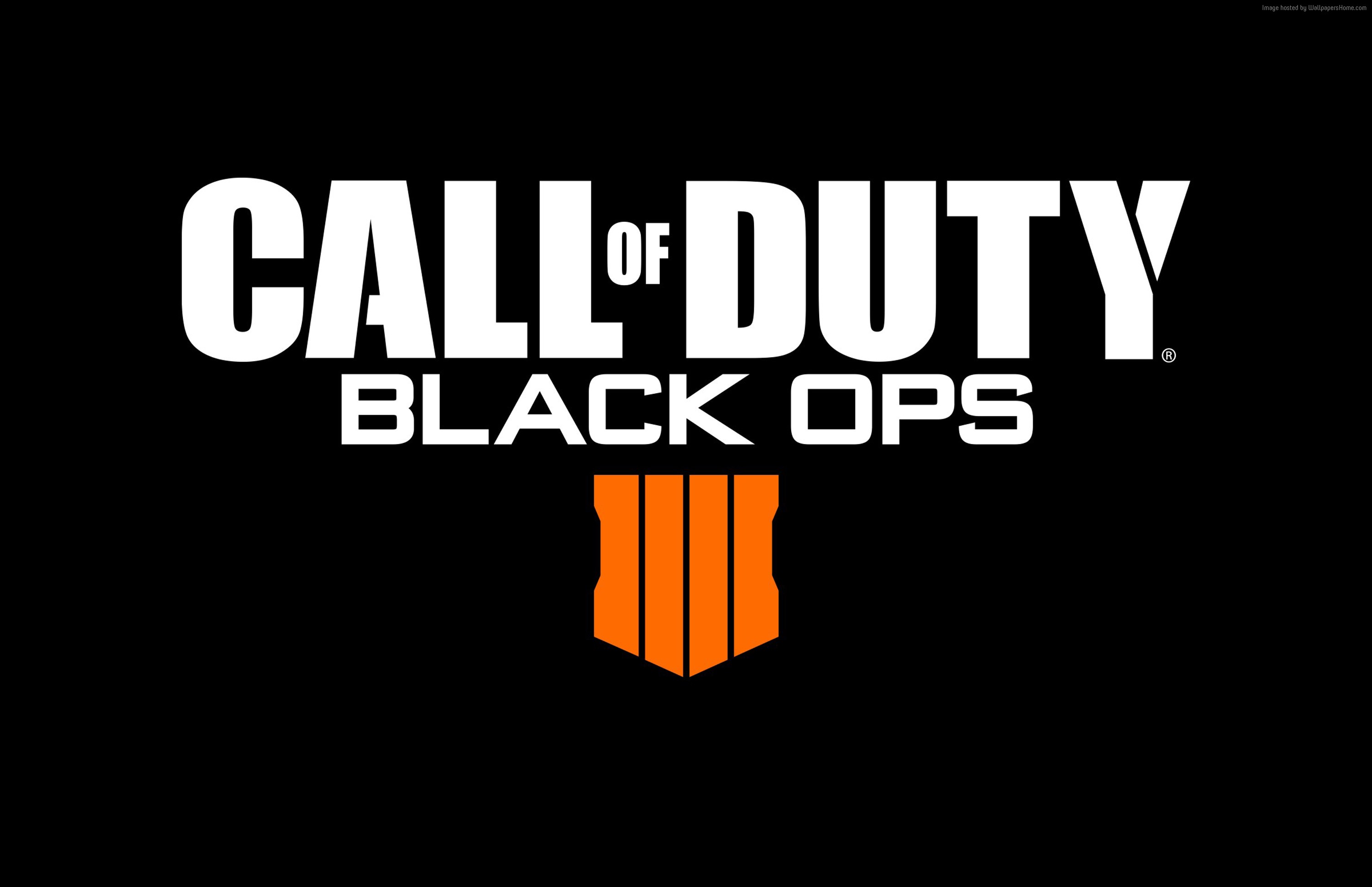 Call of Duty Black Ops 4 Logo HD Wallpaper