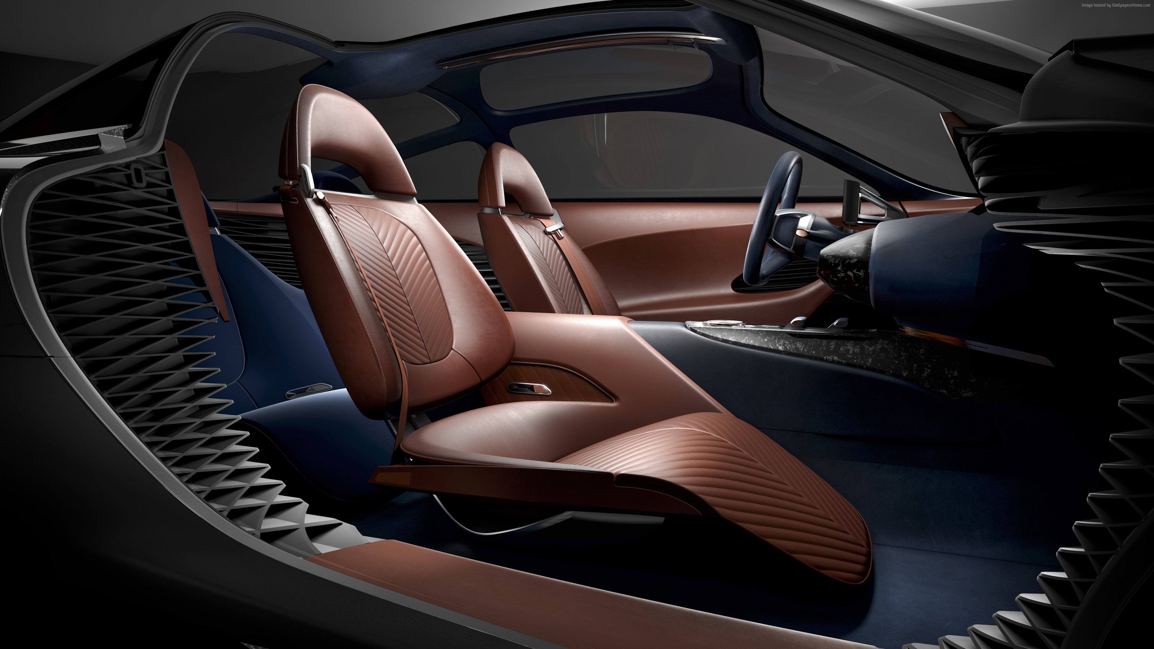 Genesis Essentia concept car interior HD Wallpaper