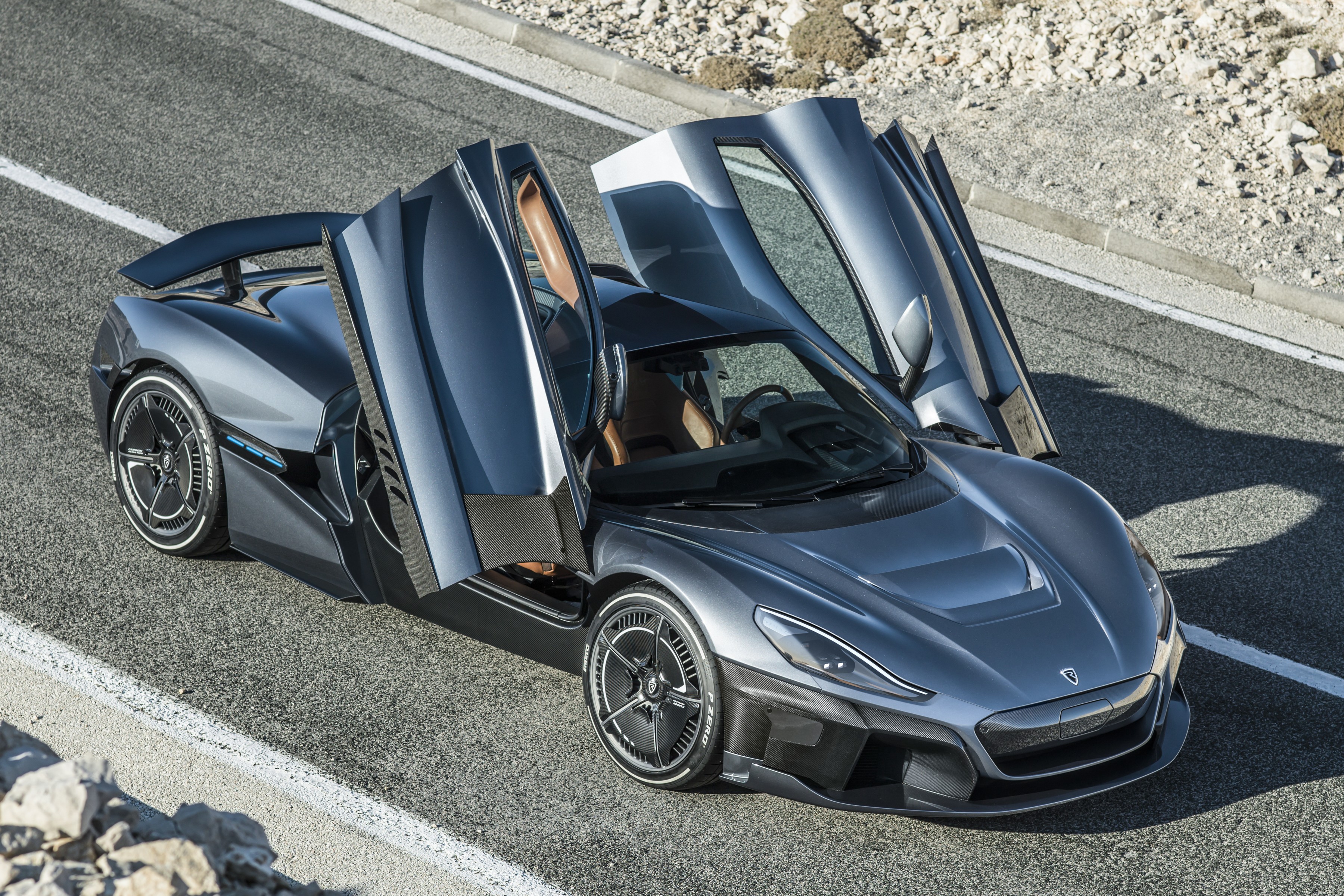 Rimac C Two at Geneva Motor Show 2018 HD Wallpaper