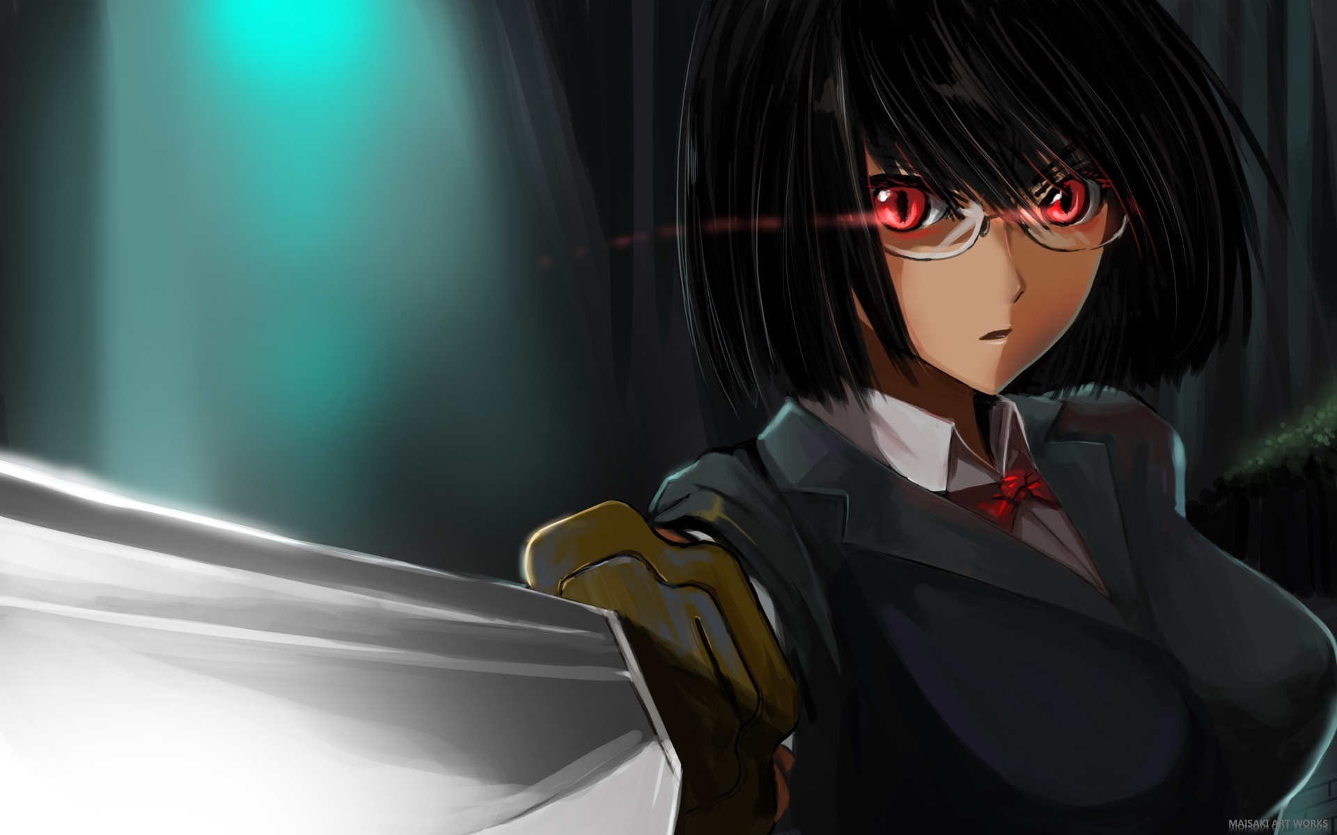 Sonohara Anri from Durarara holding a sword HD Wallpaper