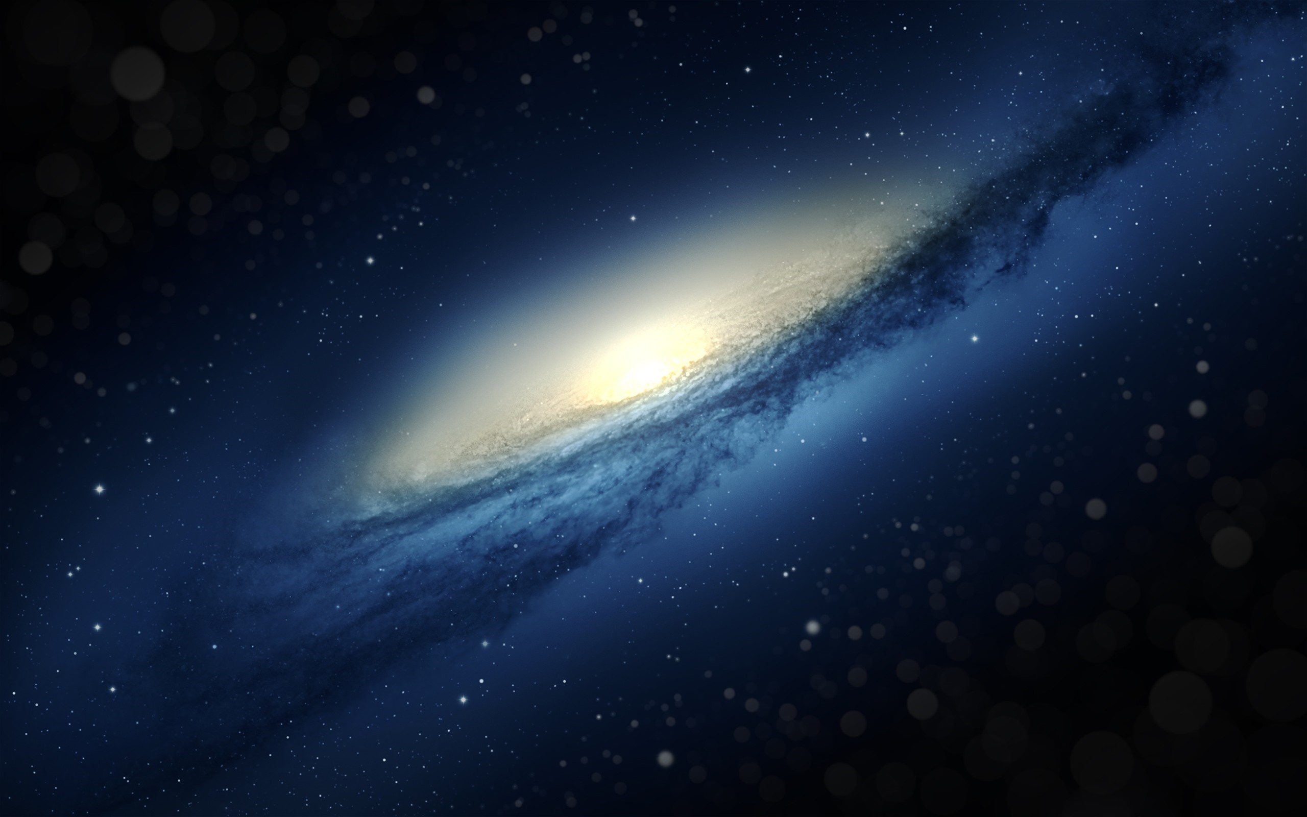 Galaxy in deep space with stars HD Wallpaper