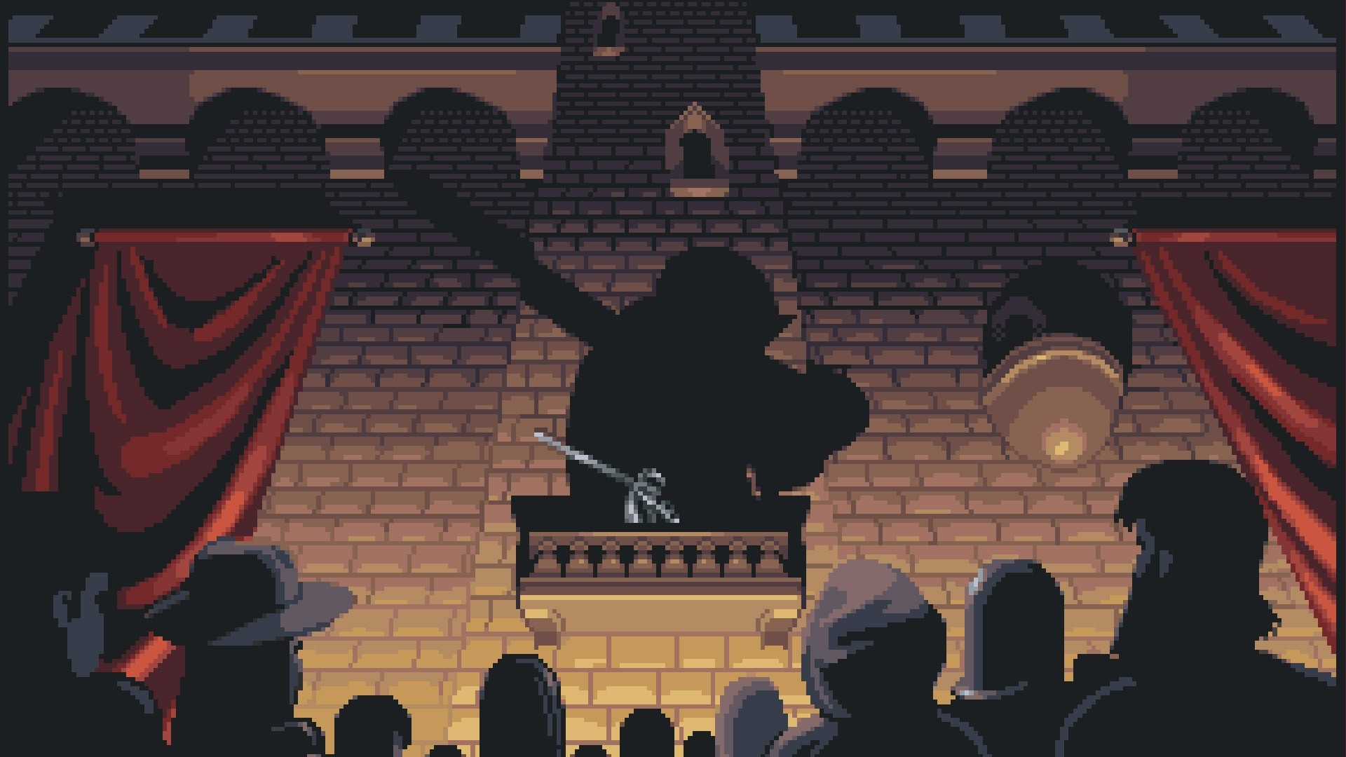 A Knight Dabs on a Stage in A Bastards Tale HD Wallpaper