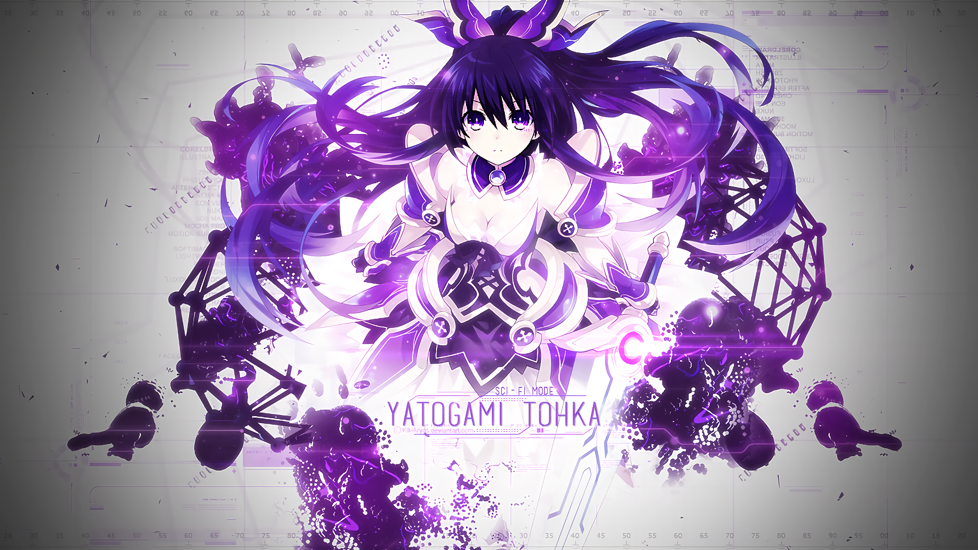 Yatogami Tohka from Date A Live HD Wallpaper