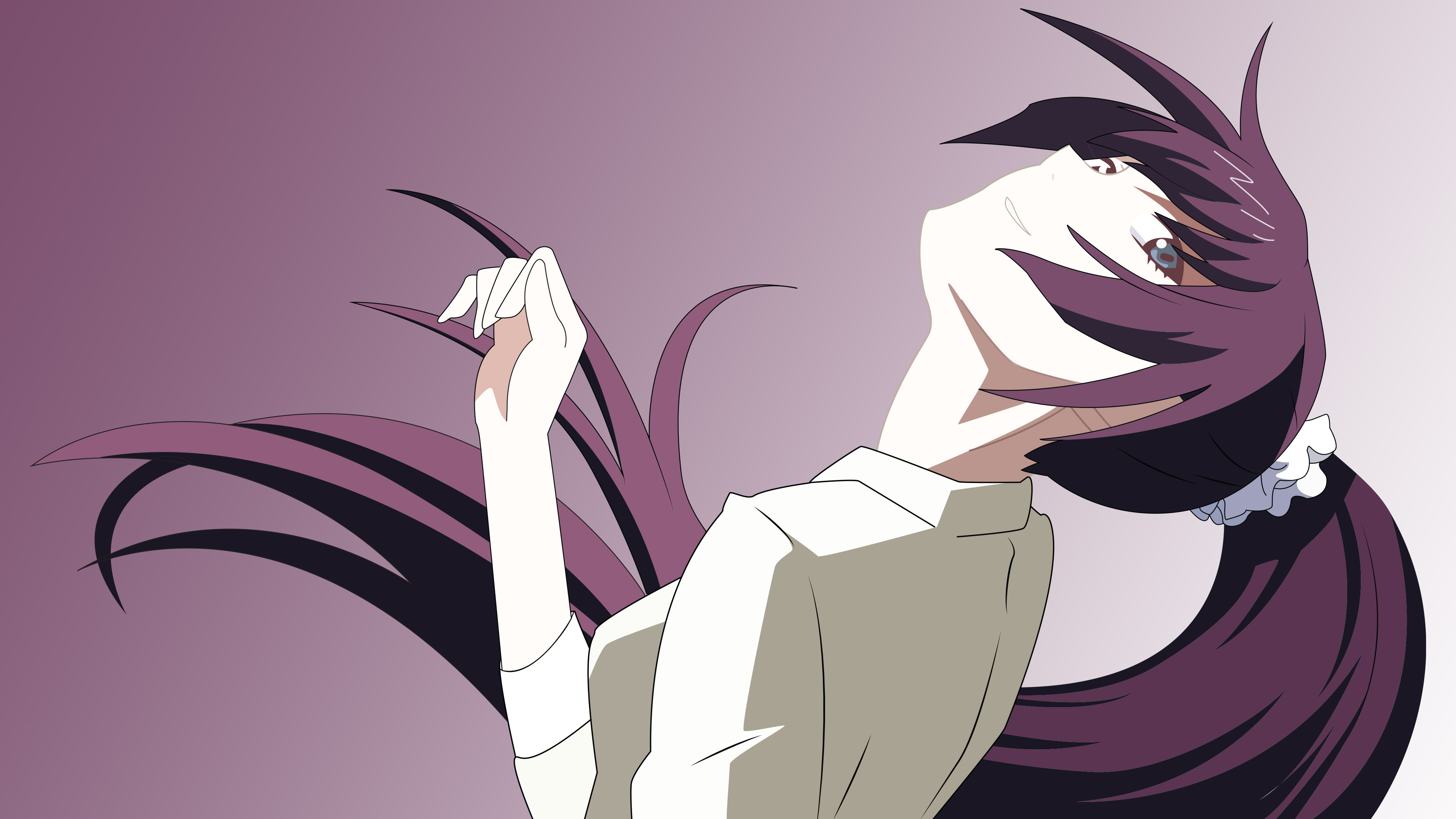 Senjougahara Hitagi from Monogatari Series HD Wallpaper
