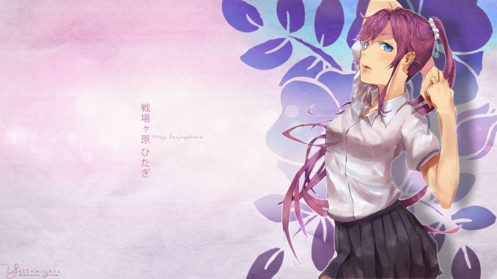 Hitagi Senjougahara from Monogatari Series HD Wallpaper
