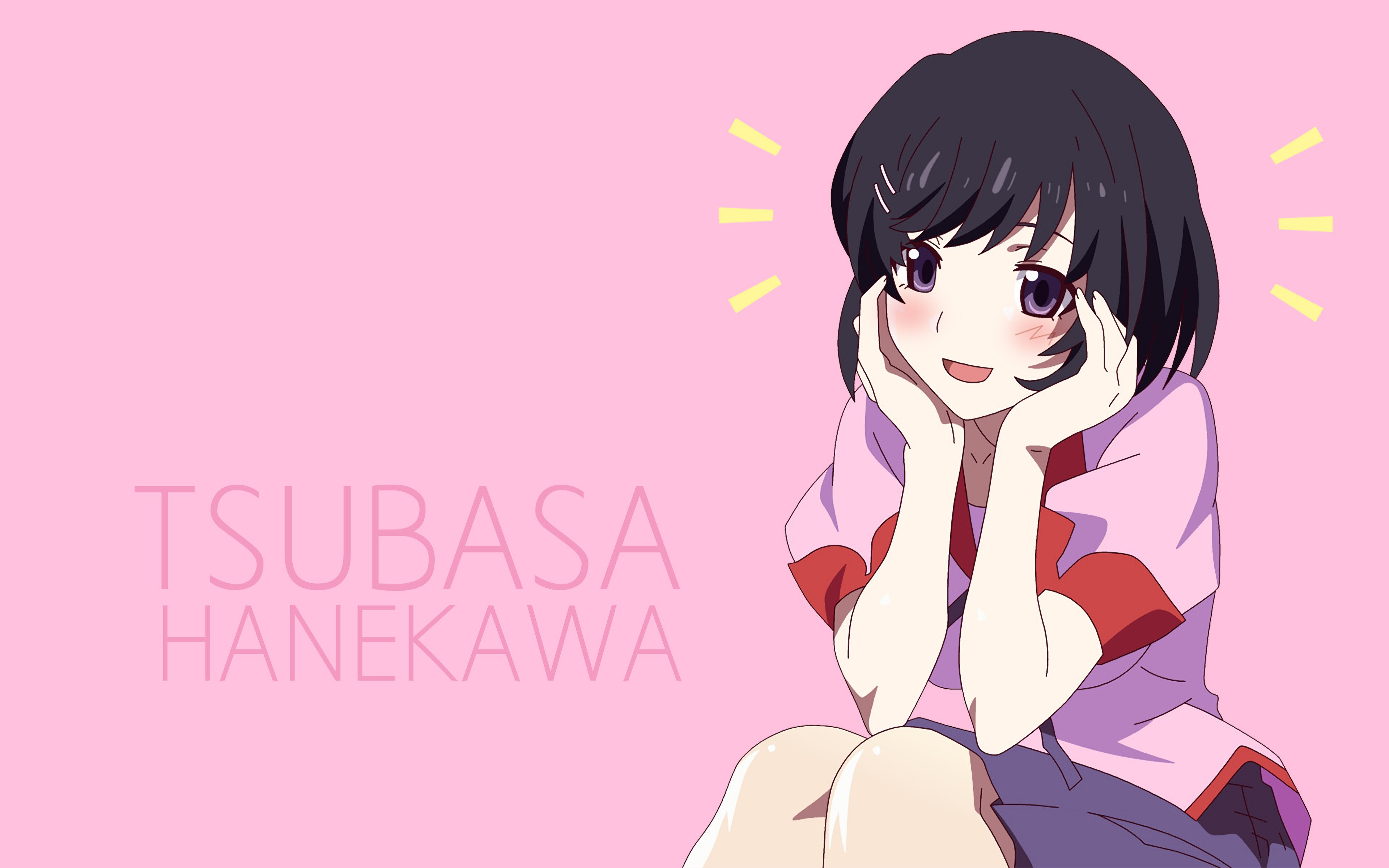 Tsubasa Hanekawa from Monogatari Series HD Wallpaper