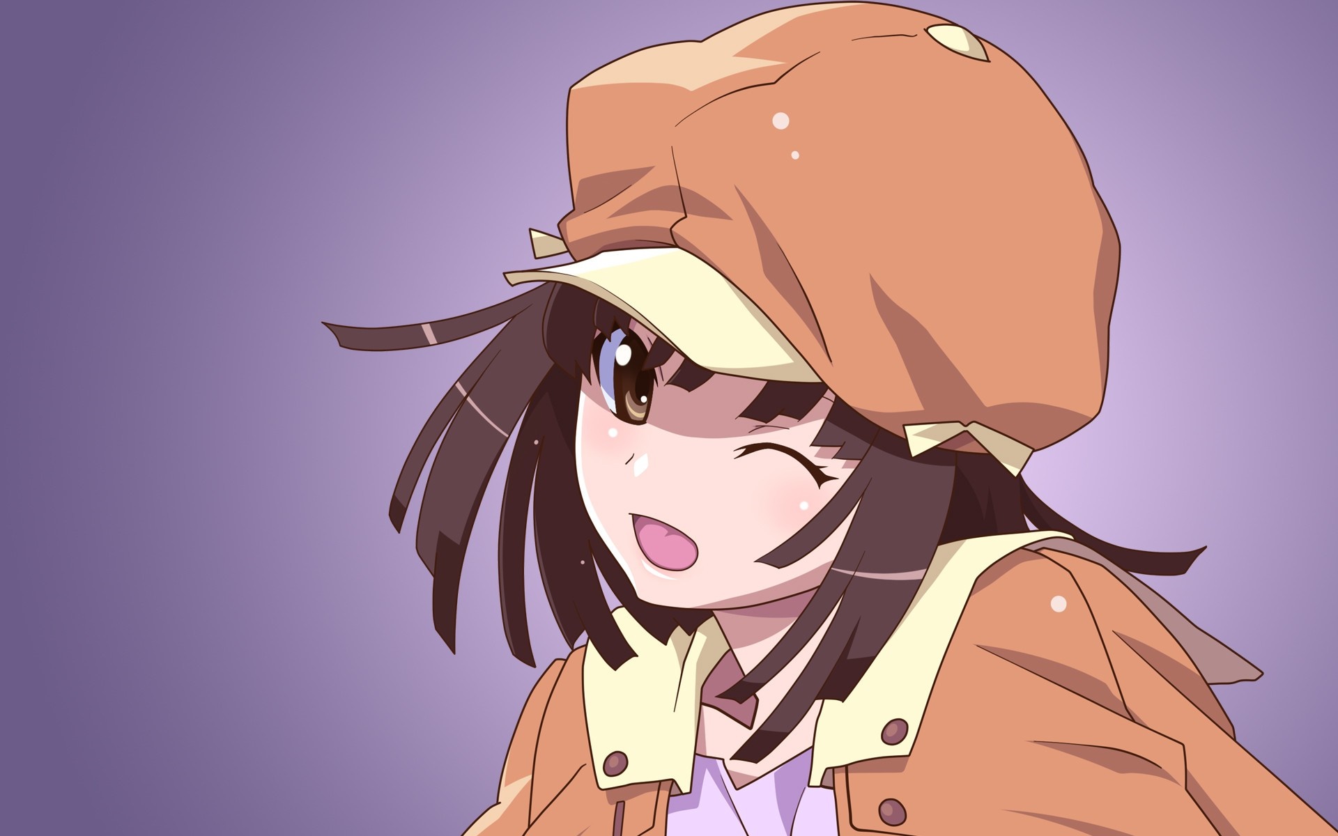 Sengoku Nadeko from Monogatari Series HD Wallpaper