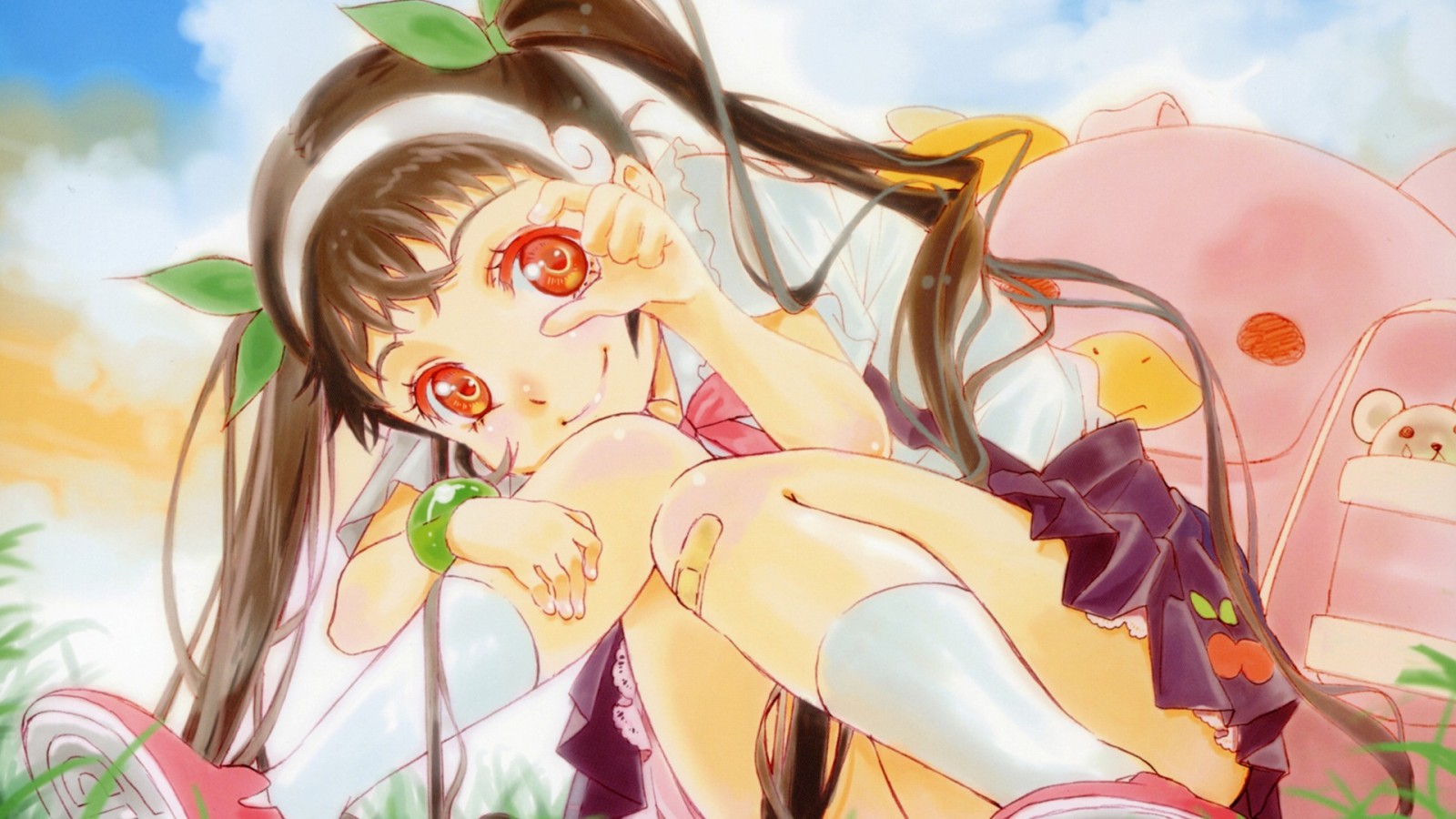 Hachikuji Mayoi from Monogatari Series HD Wallpaper