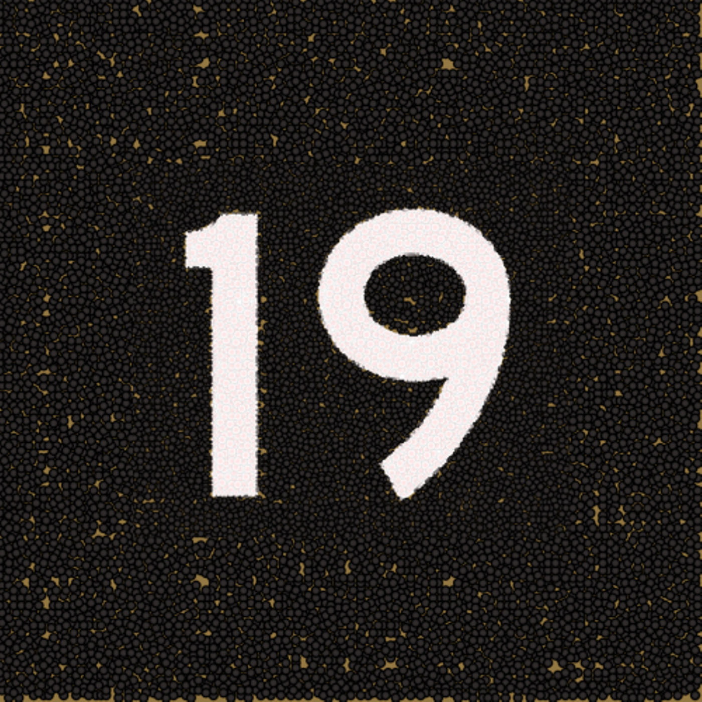 Number 19 on a textured background HD Wallpaper