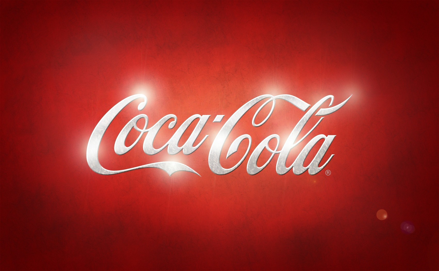 Coca-Cola logo on a red background HD Wallpaper
