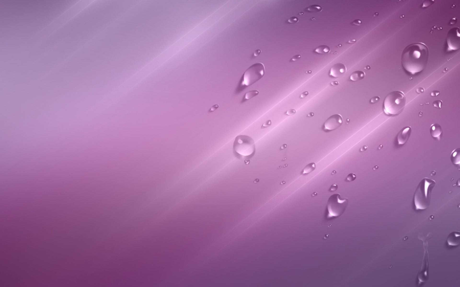 Abstract Purple Water Drops with Light Streaks HD Wallpaper