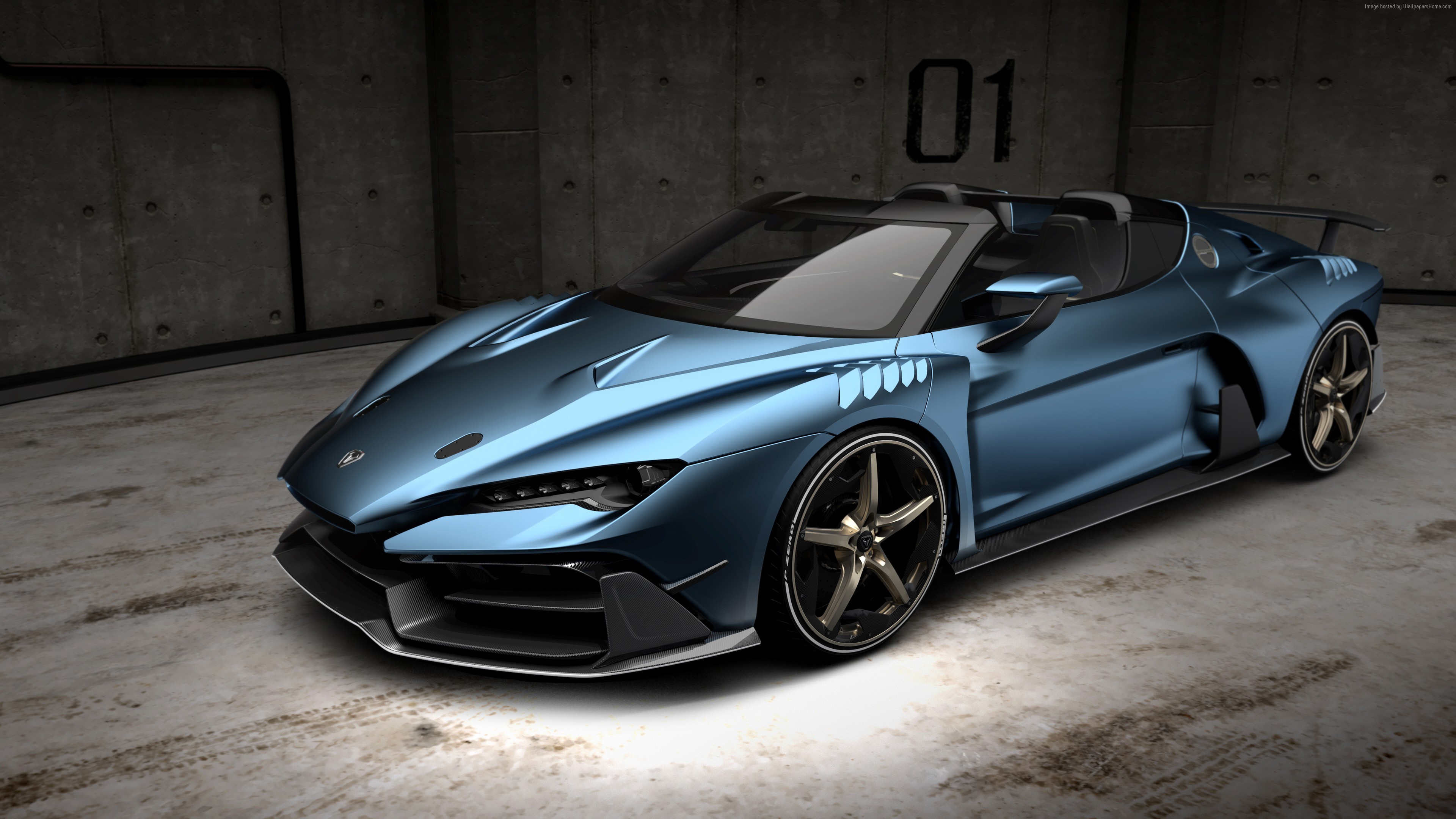 Italdesign Zerouno Duerta convertible sports car HD Wallpaper