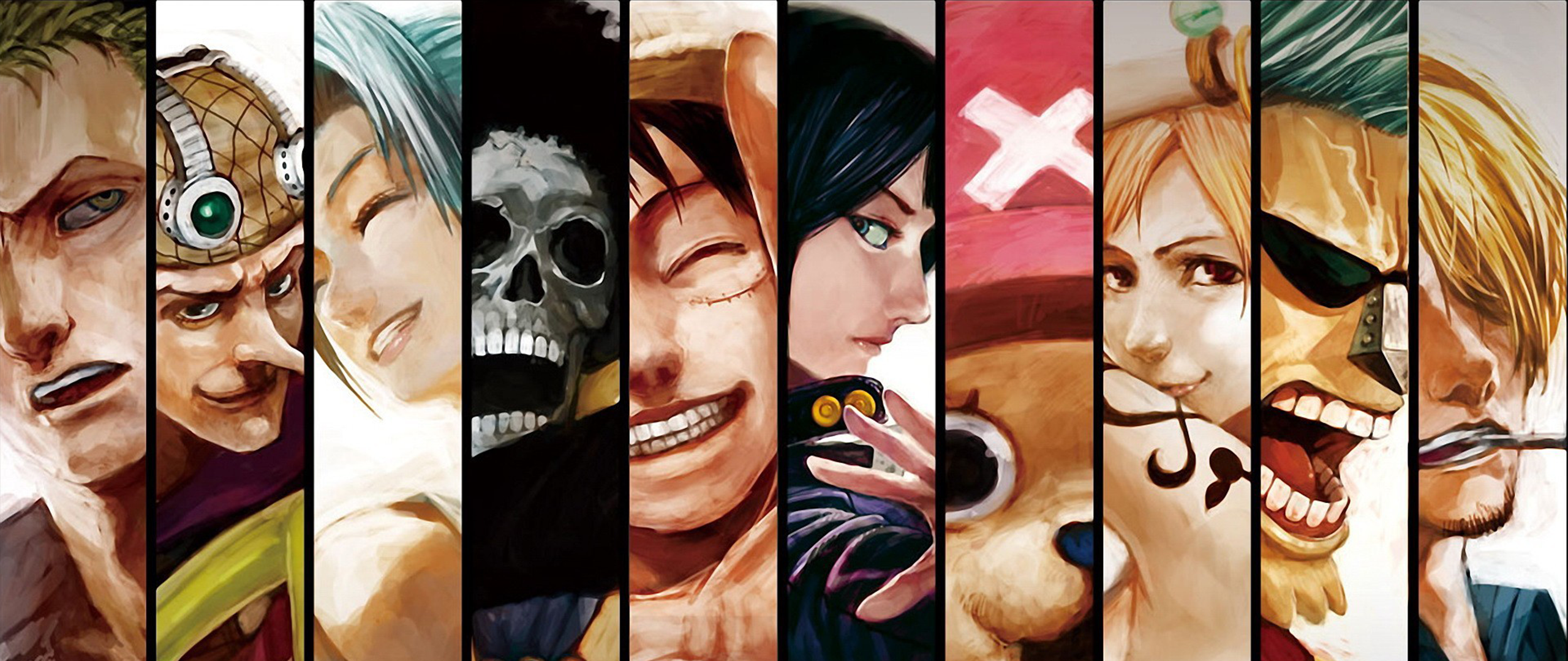 One Piece characters collage HD Wallpaper