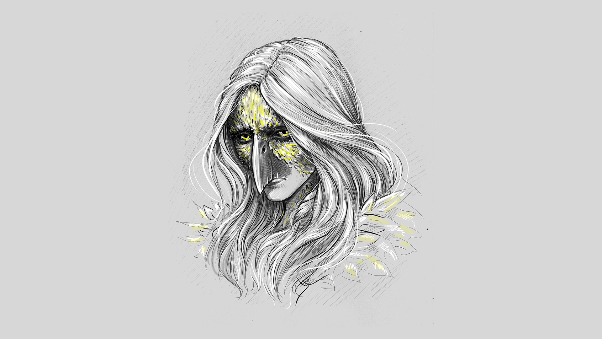 Fan art of a character from The Witcher 3 Wild Hunt HD Wallpaper