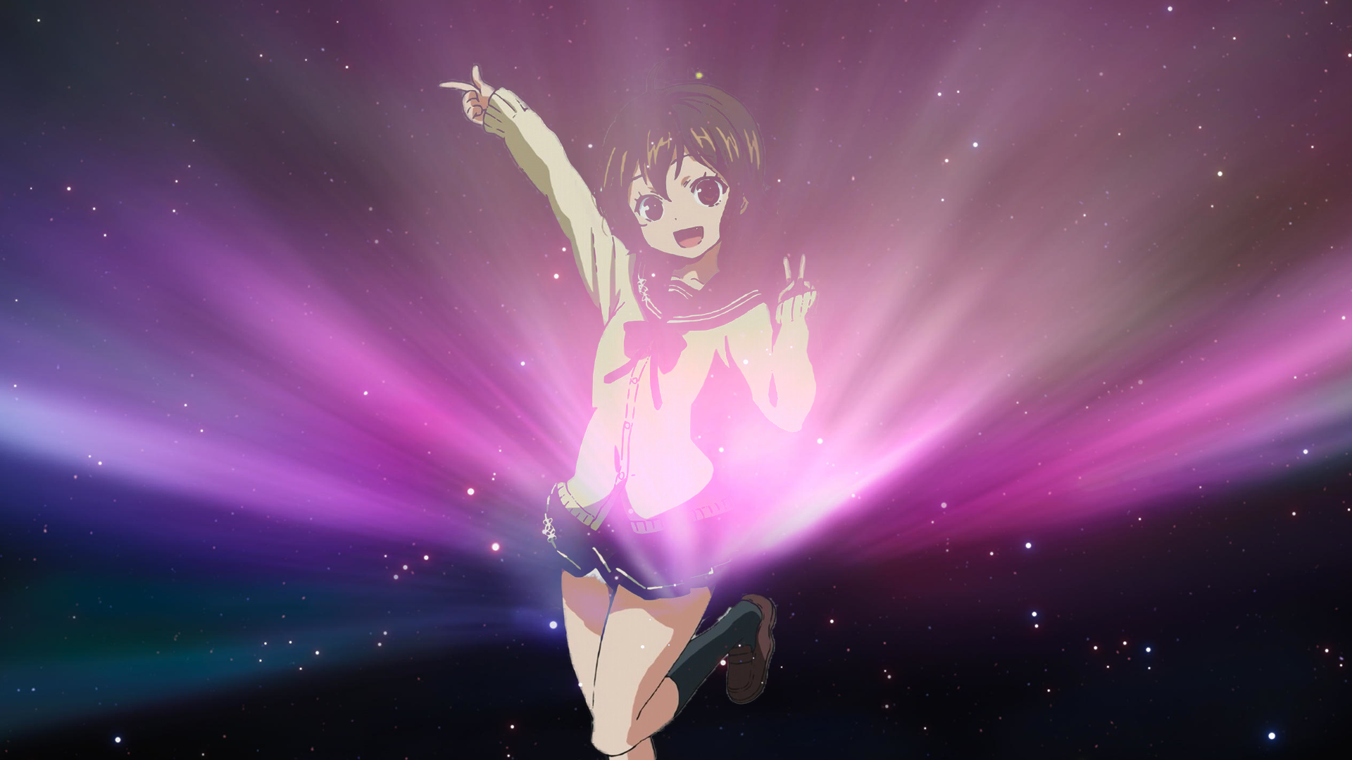 Kanna from Denpa Onna To Seishun Otoko in space HD Wallpaper