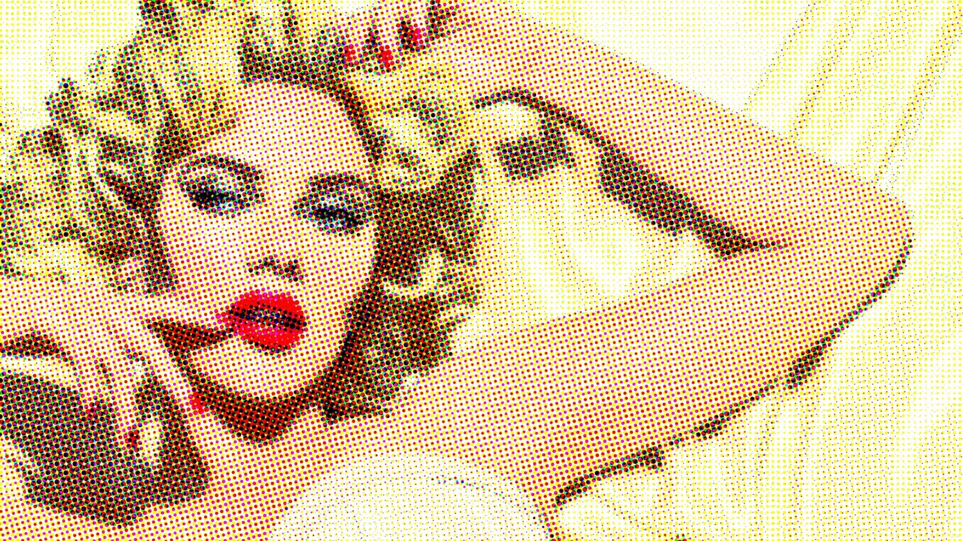 Scarlett Johansson Pop Art Portrait HD Wallpaper