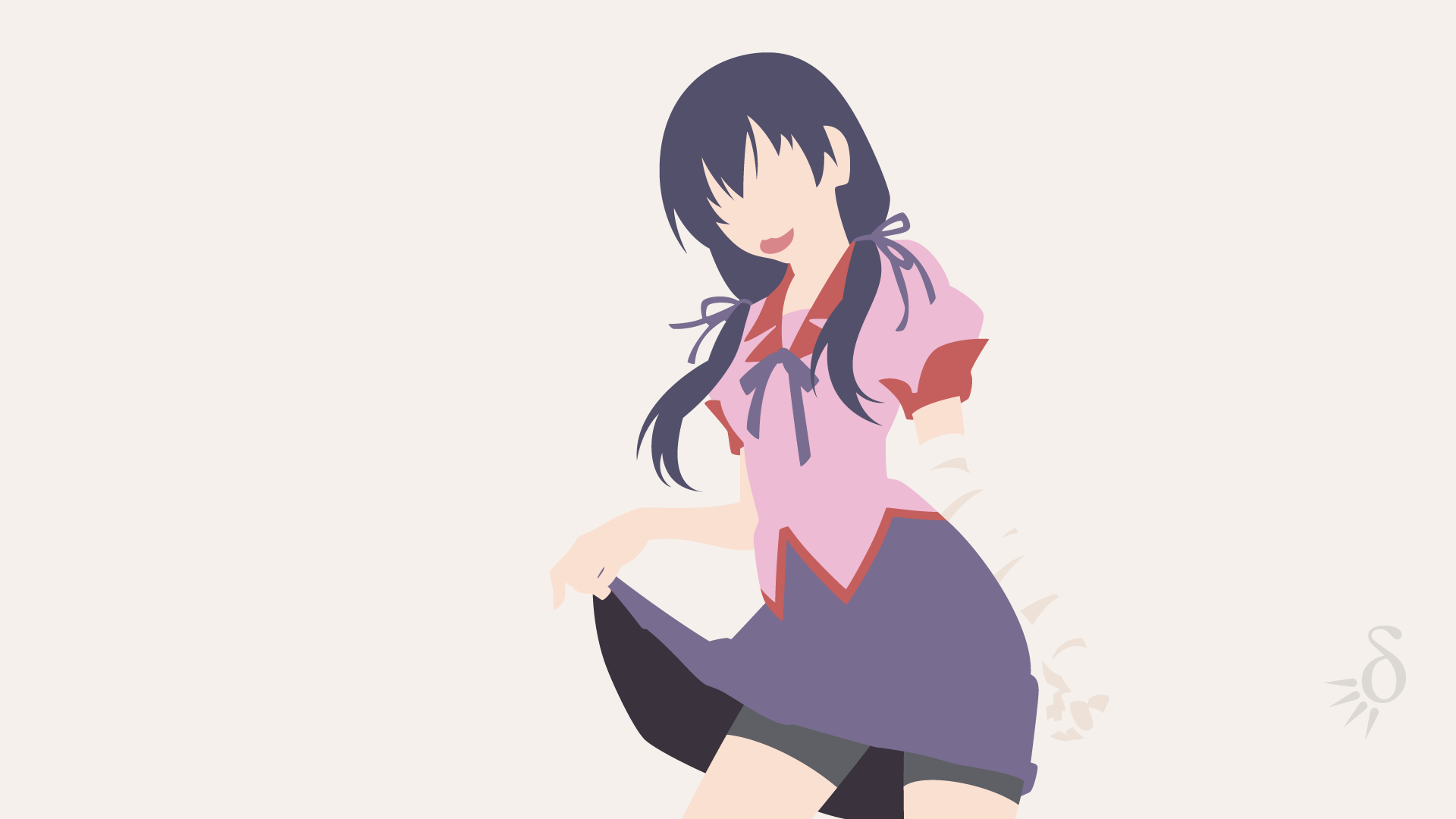 Kanbaru Suruga from Monogatari Series HD Wallpaper