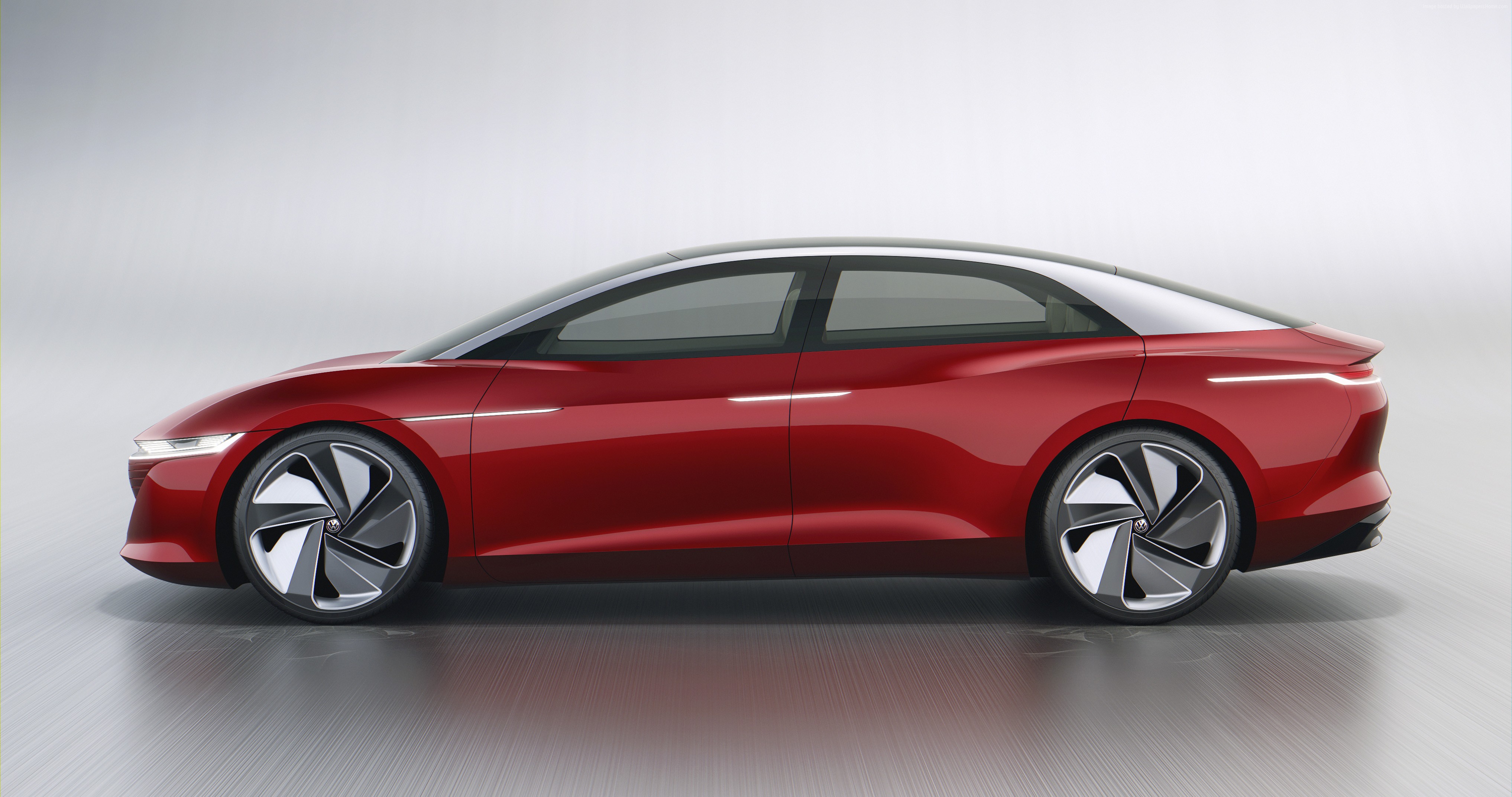 Volkswagen I.D. Vizzion electric car HD Wallpaper