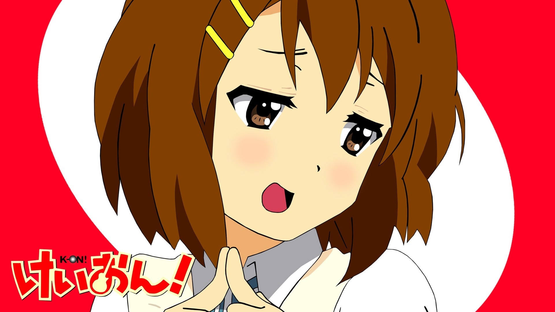 Yui Hirasawa from K-ON! illustration HD Wallpaper