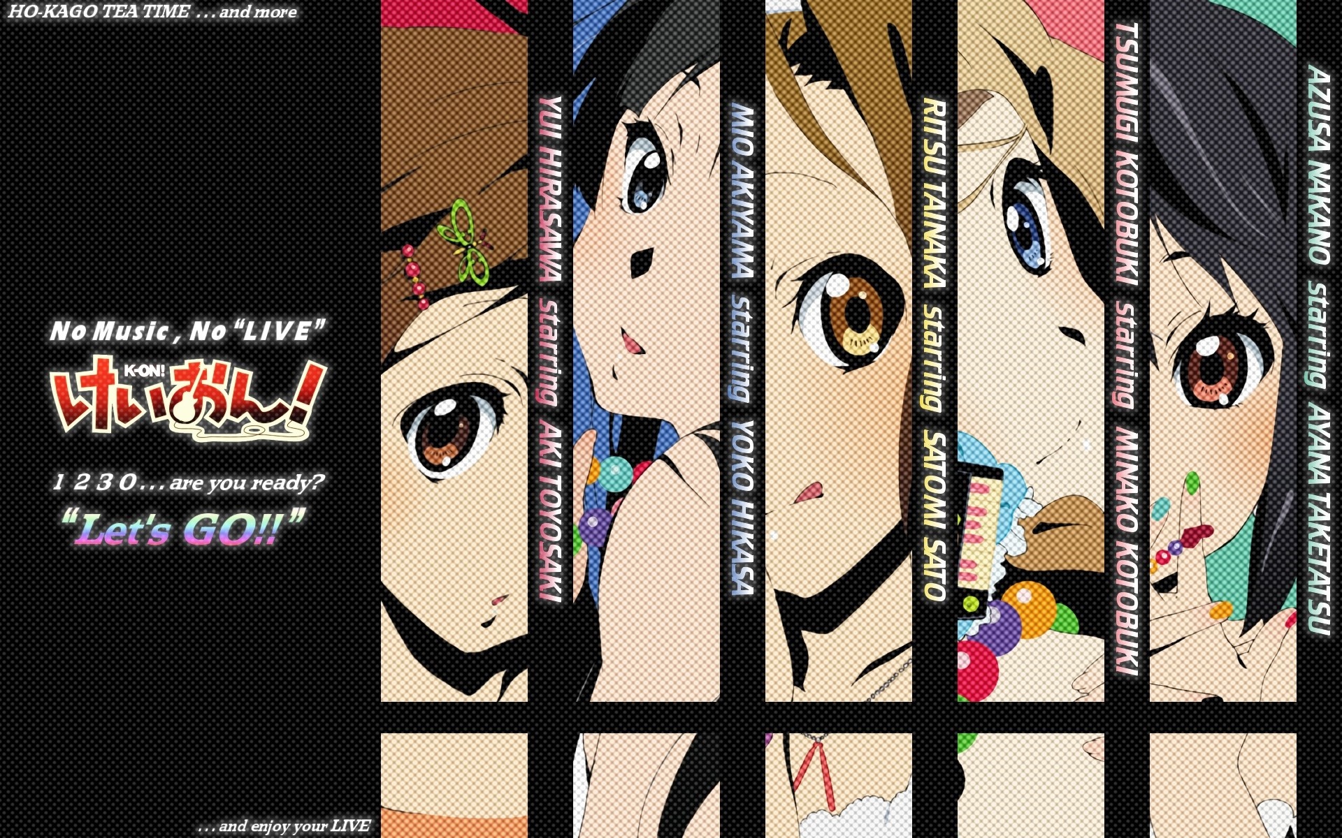 K-ON! characters starring voice actors HD Wallpaper