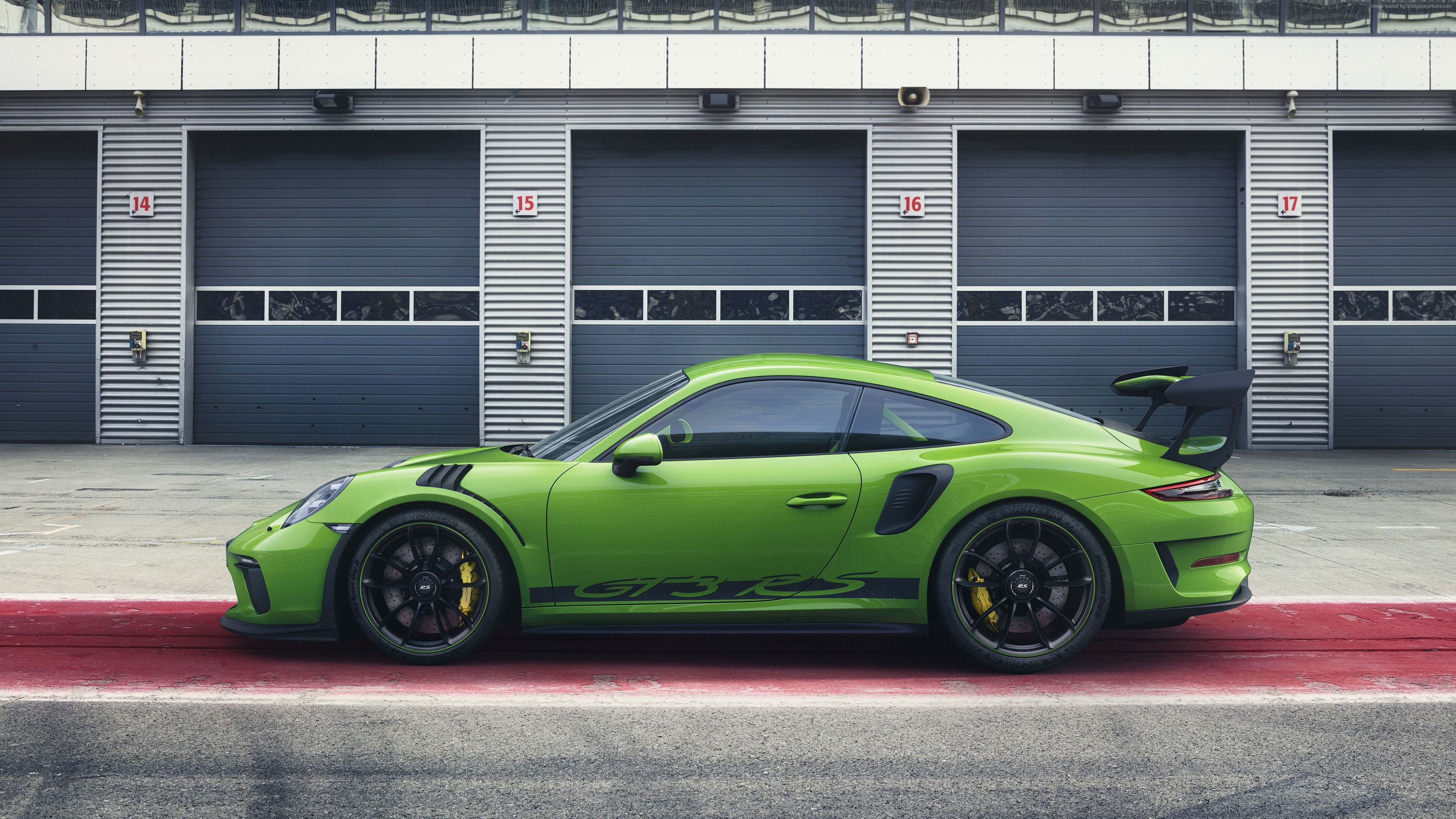 Green Porsche 911 GT3 RS 4K HD Wallpaper
