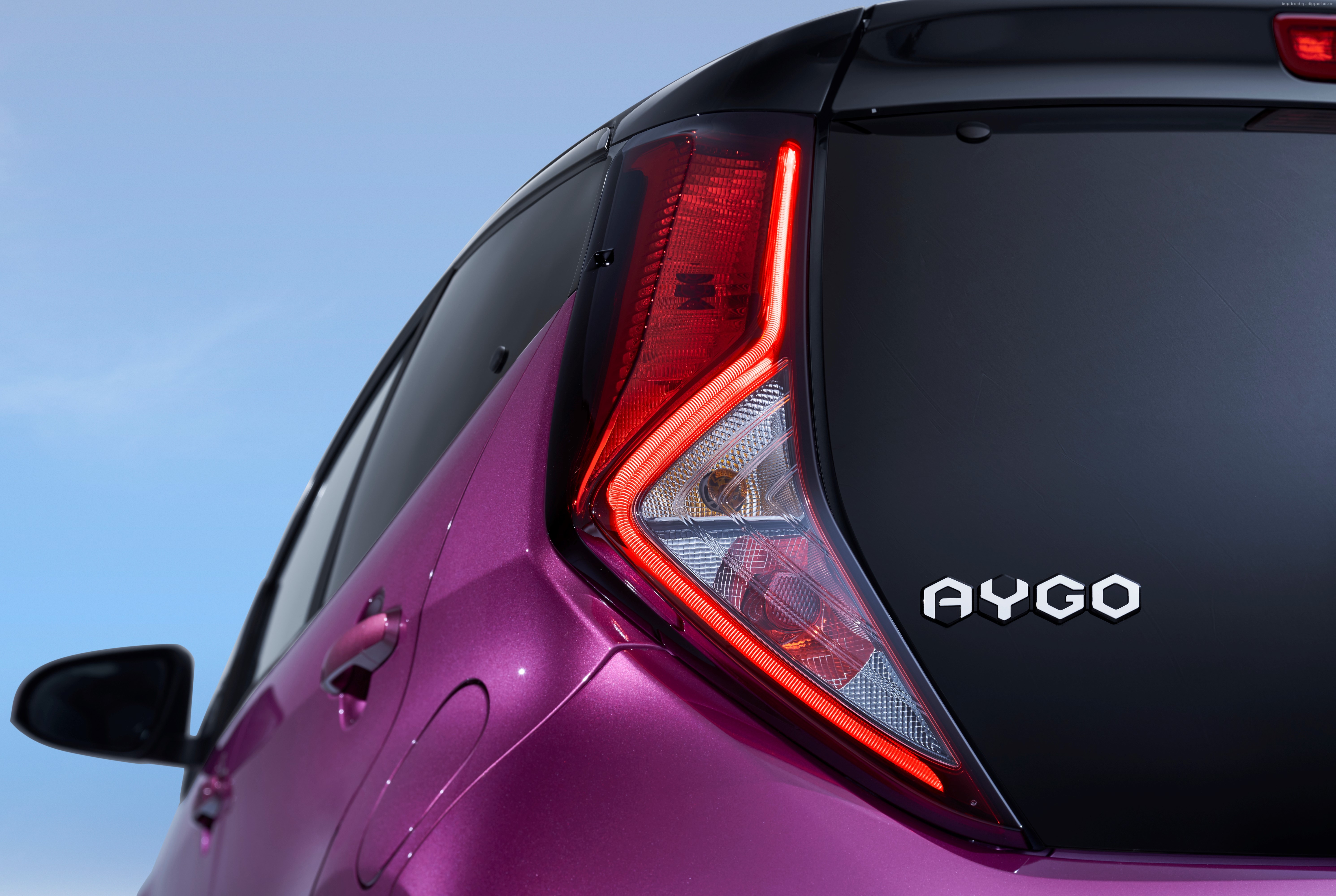 Toyota Aygo rear detail HD Wallpaper