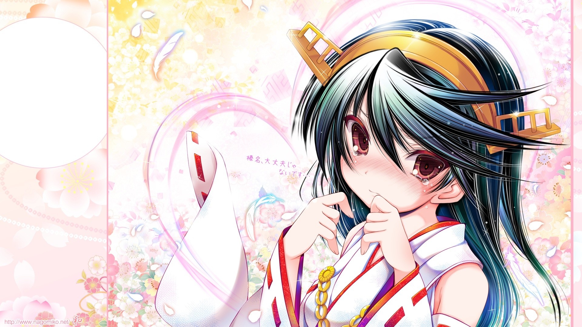 Haruna from Kantai Collection crying HD Wallpaper
