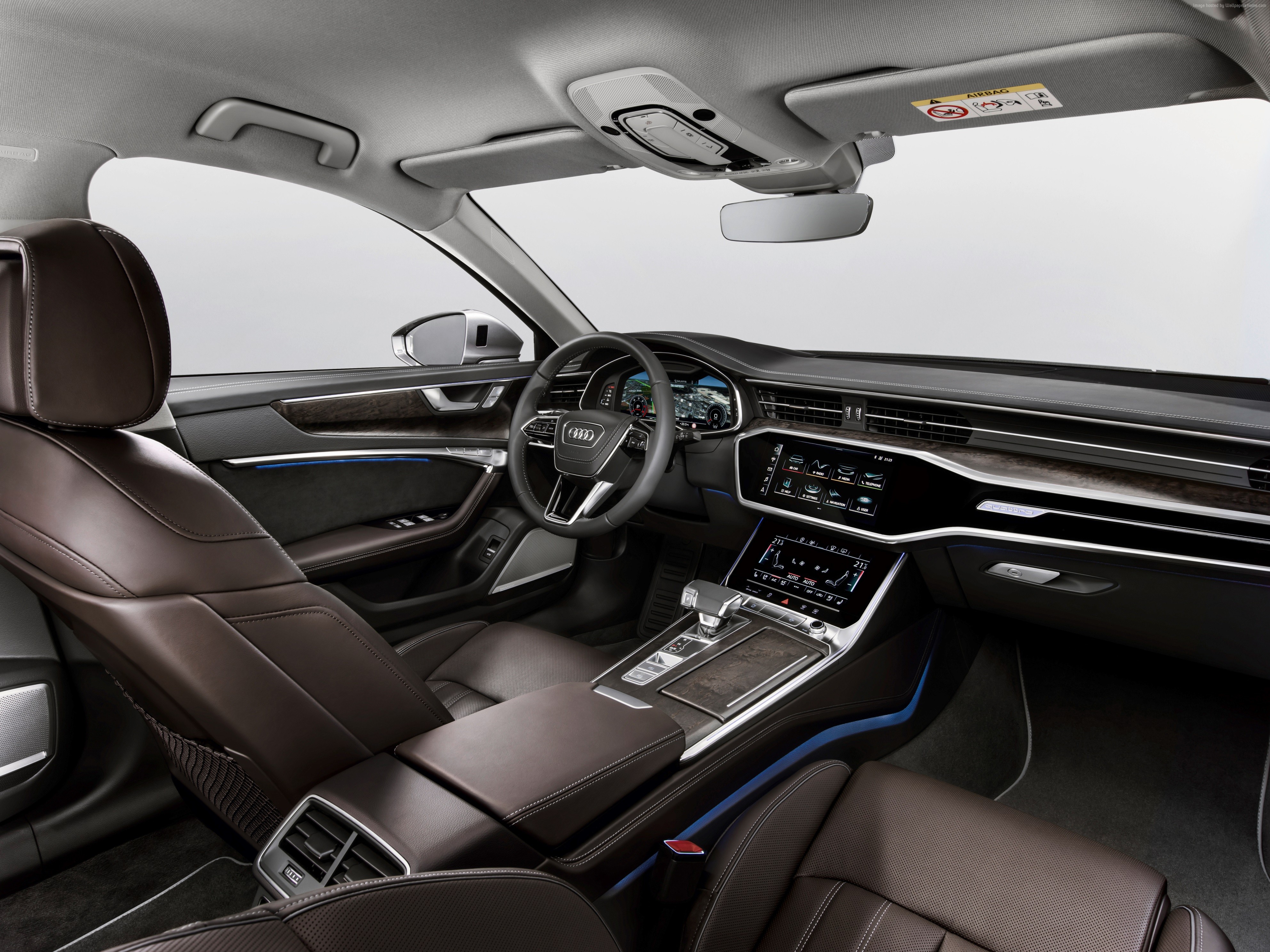 Audi A6 interior 4K HD Wallpaper