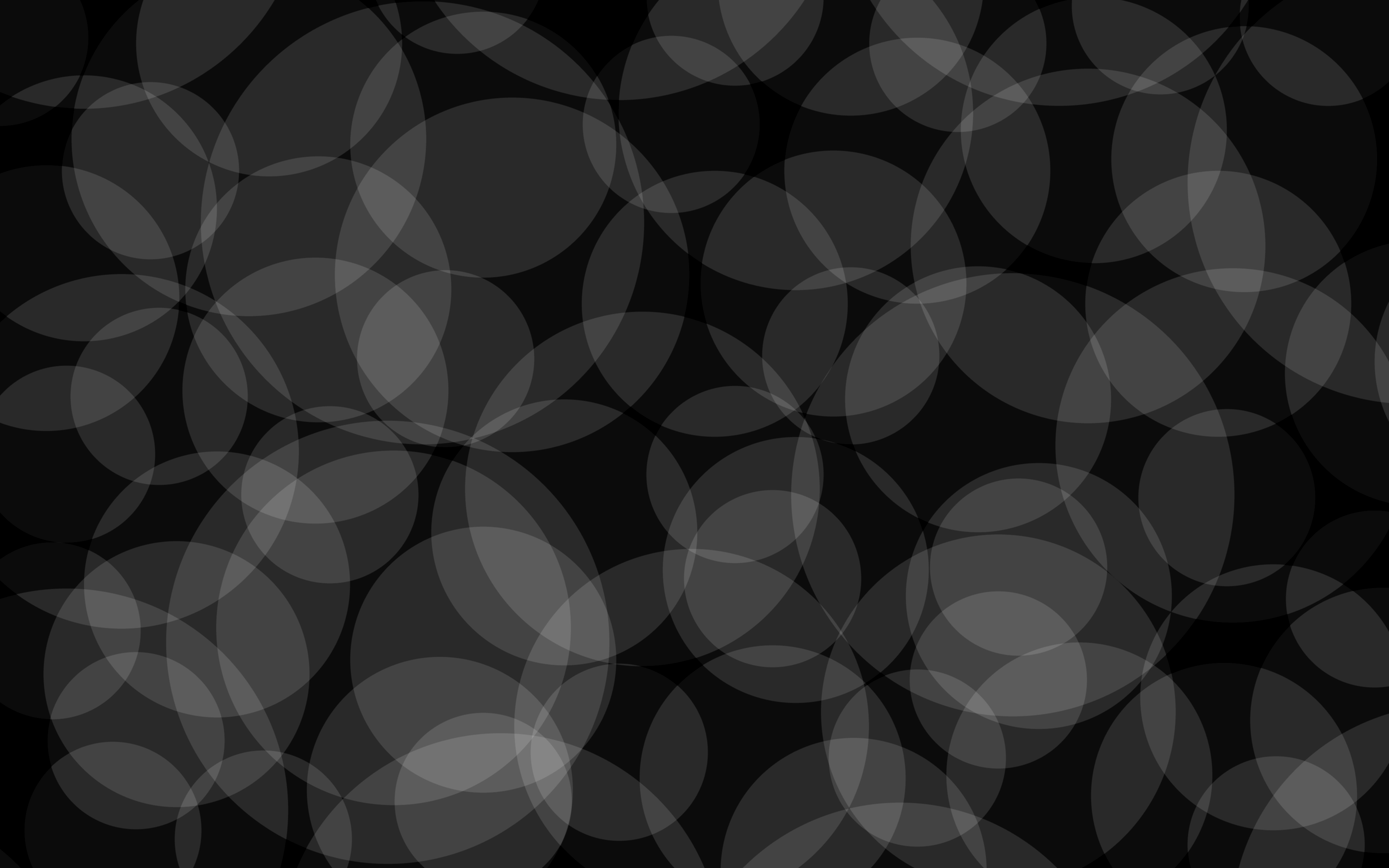 Abstract pattern of overlapping translucent circles on black HD Wallpaper